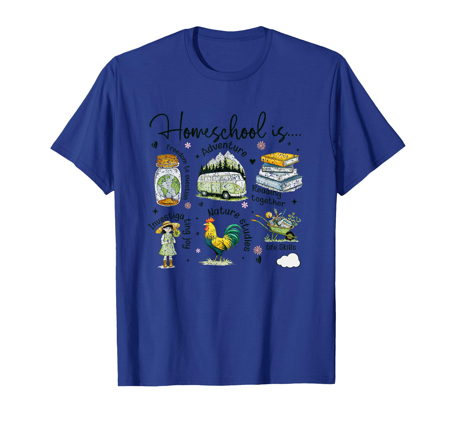 Homeschool Is Adventure Nature Studies T-Shirt