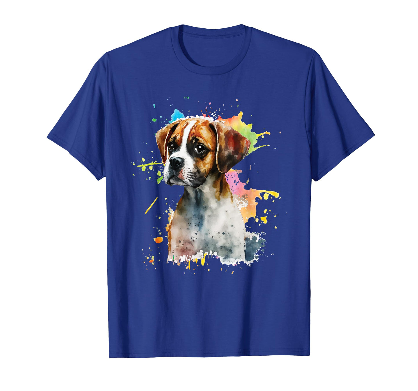 Splatter Boxer Dog - Dog Puppy Veterinarian Animal Breeder T-Shirt