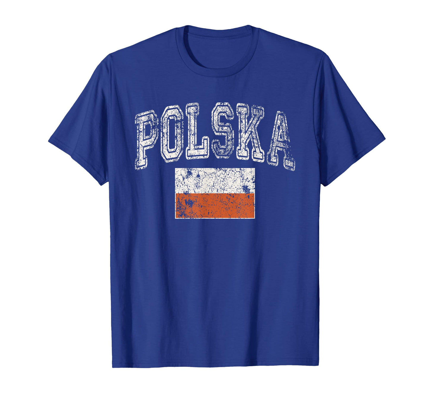 Vintage Retro Faded Polska Poland Flag Polish Pride T-Shirt
