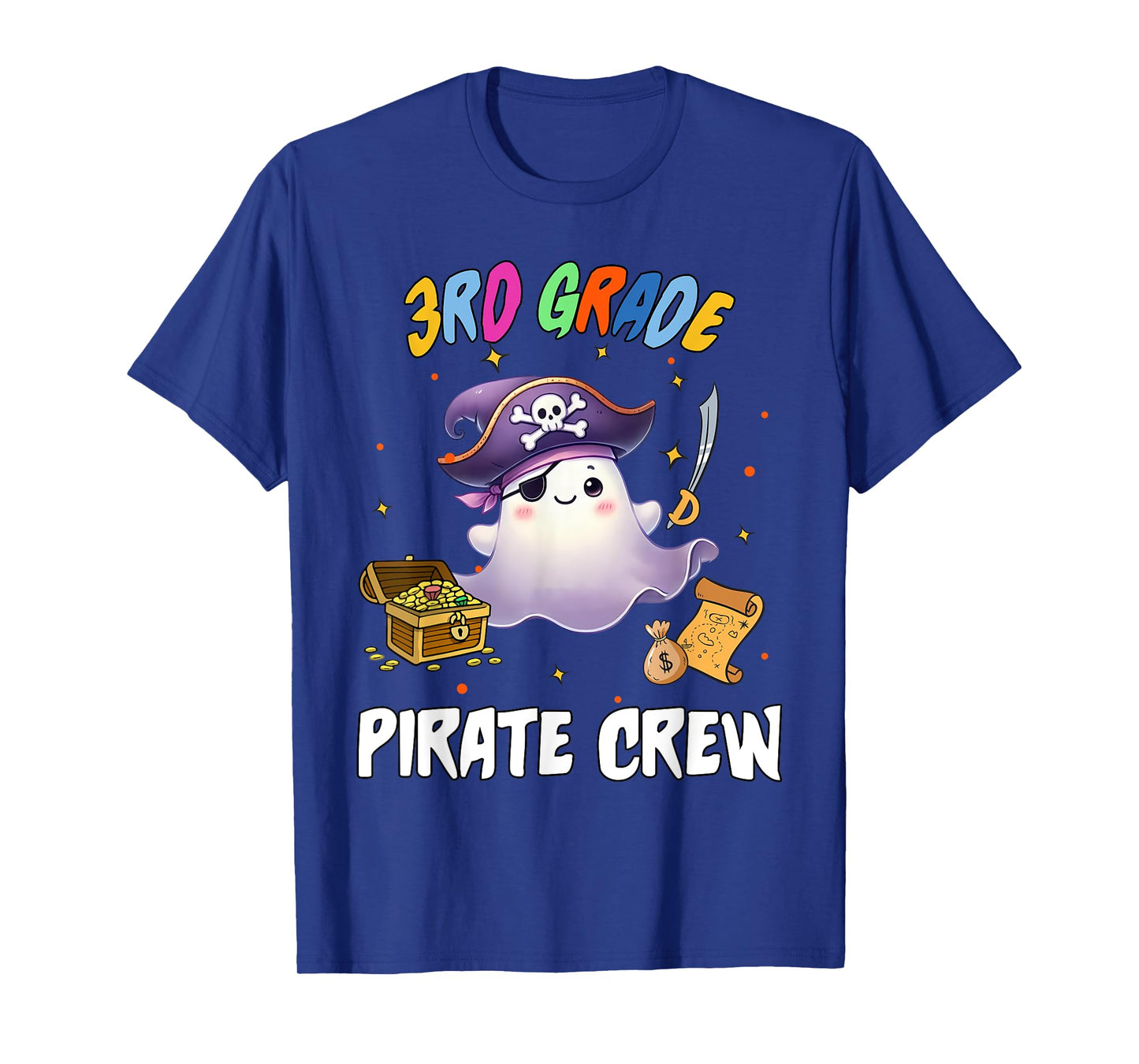 Third Grade Pirate Crew Halloween School Party Costume T-Shirt