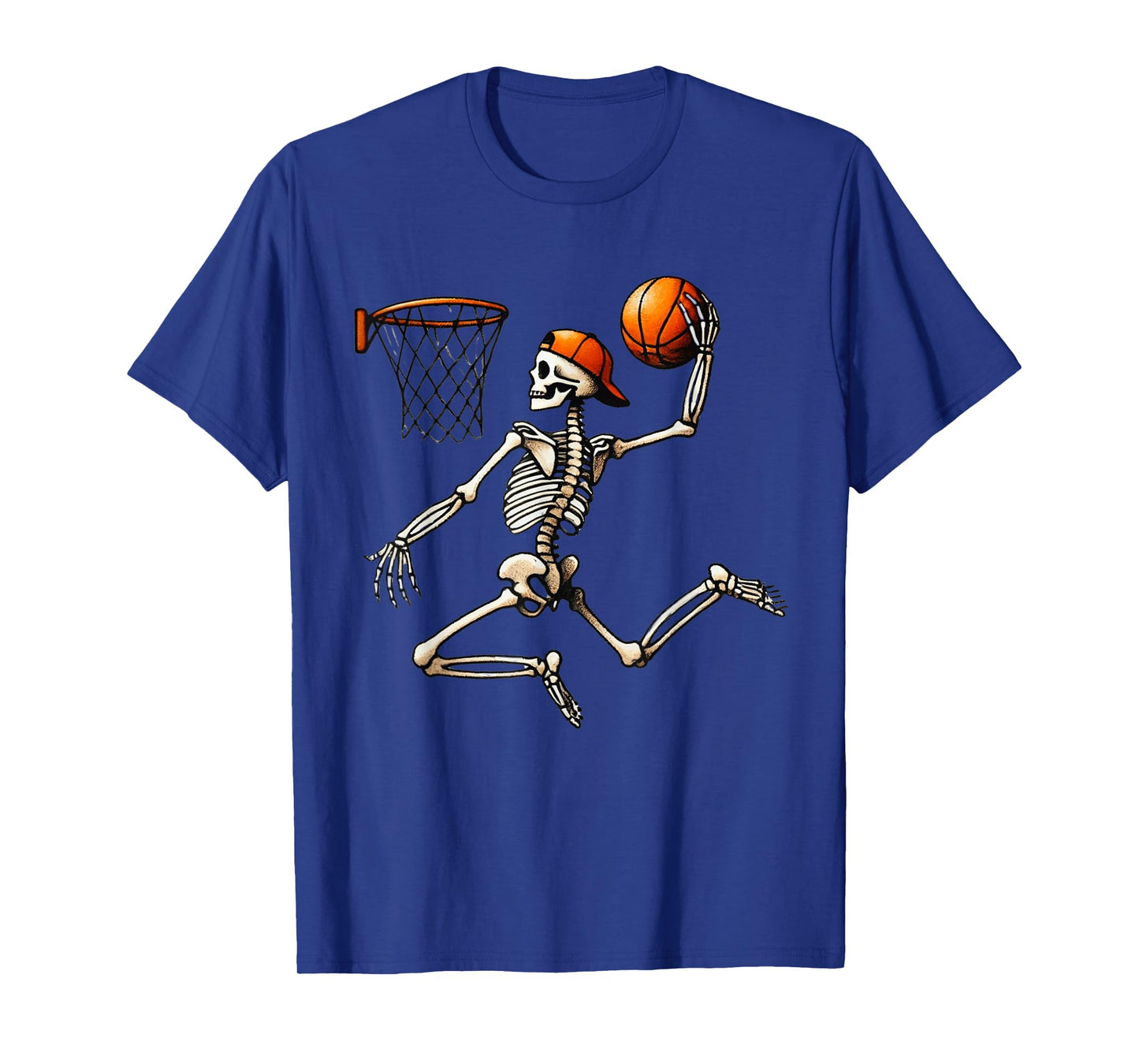 Skeleton Basketball Halloween Costume Funny Men Boys Kids T-Shirt