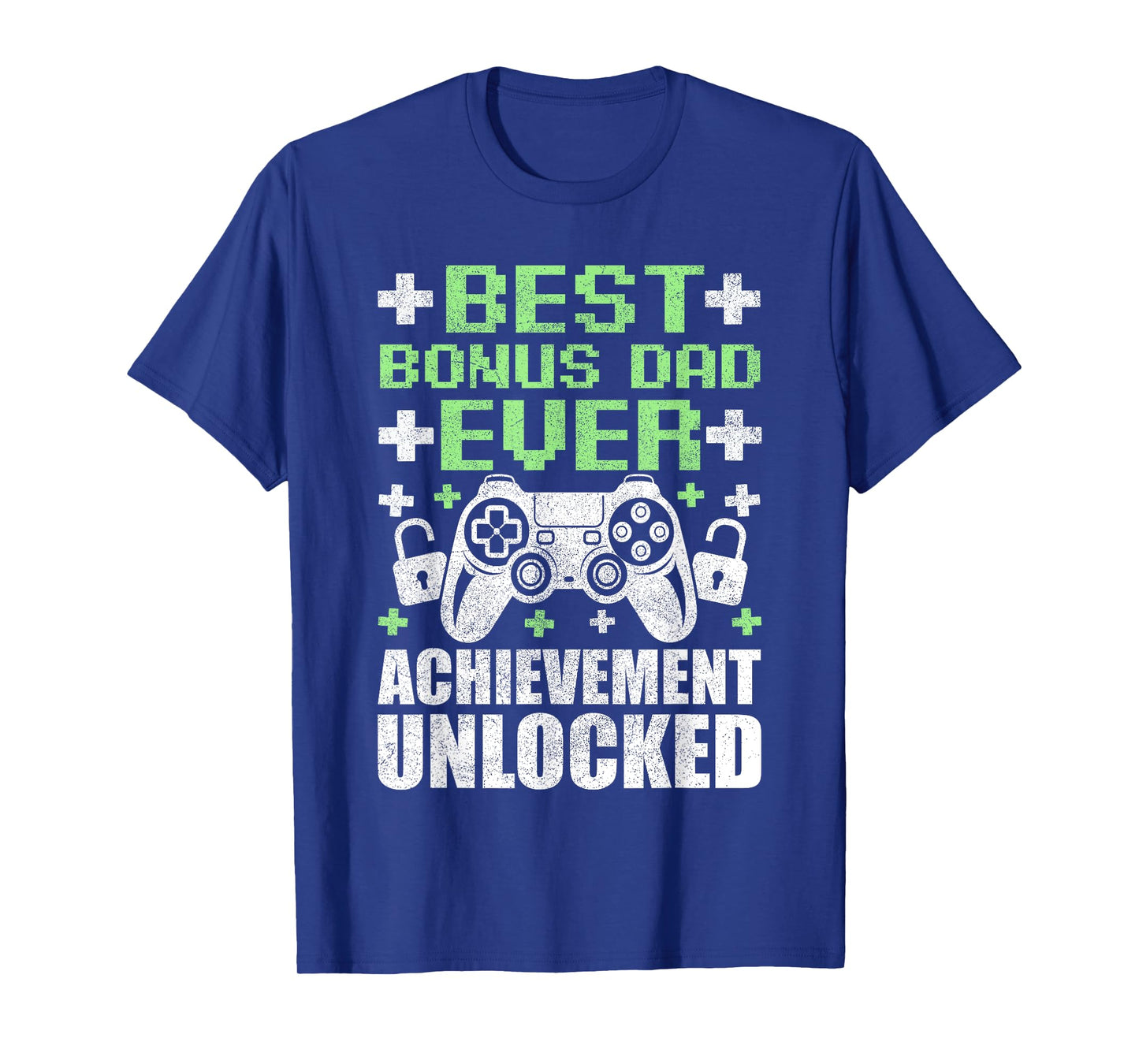 Gamer Stepdad Fathers Day, Bonus Dad Achievement Unlocked T-Shirt