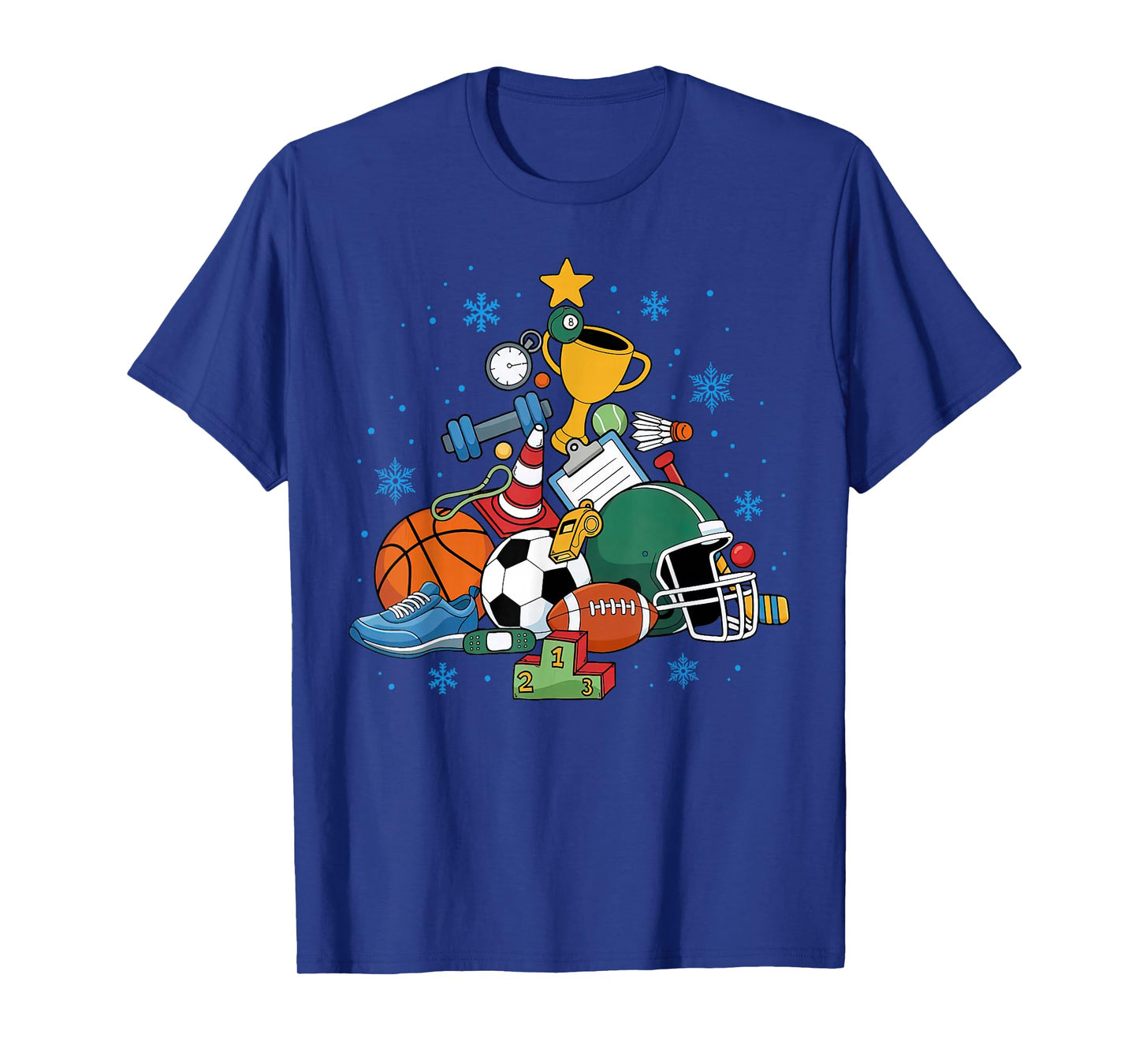 PE Teacher Christmas Tree Physical Education Instructor Xmas T-Shirt