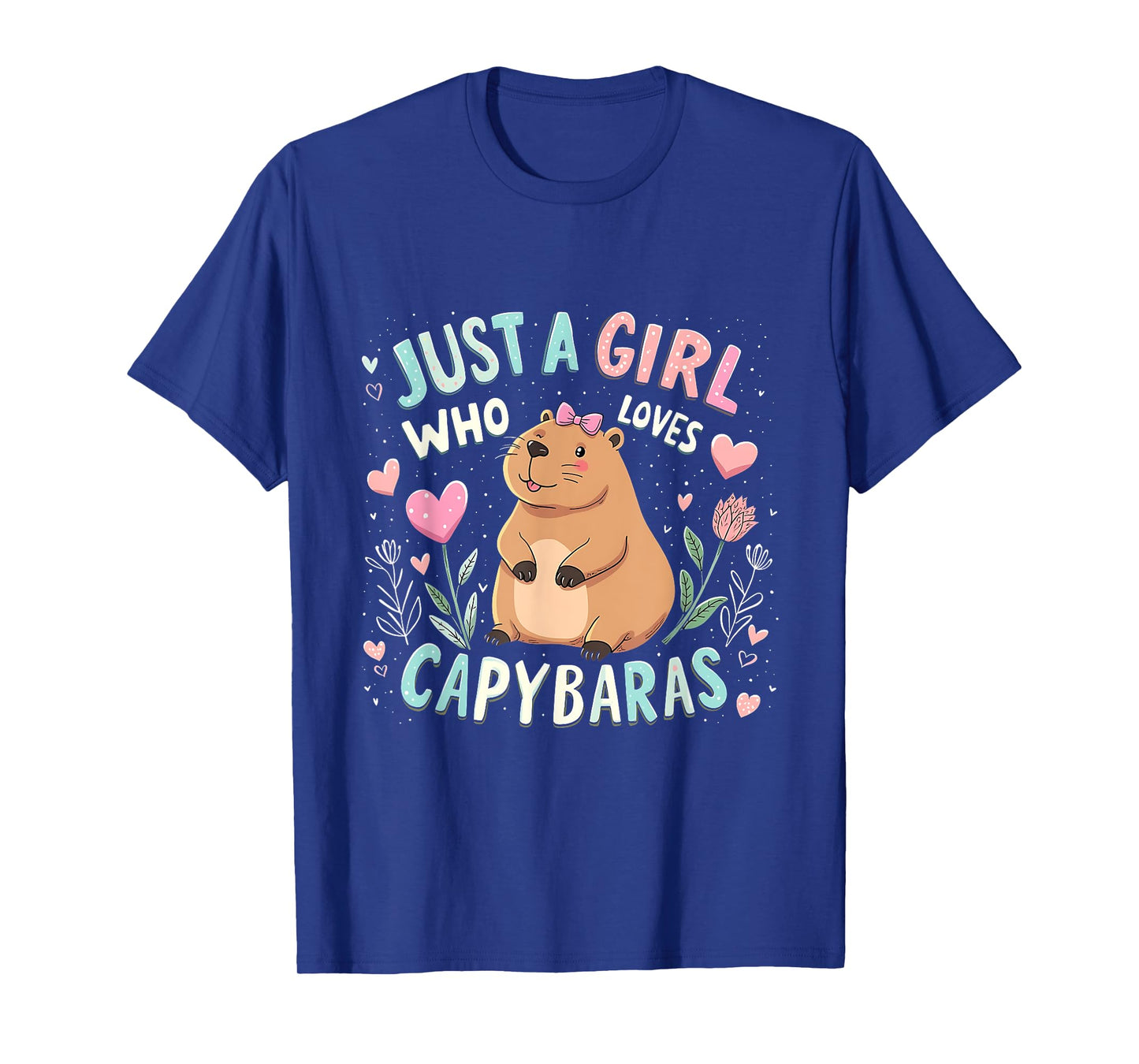 Just a Girl Who Loves Capybaras Cute Animal Lovers Costume T-Shirt