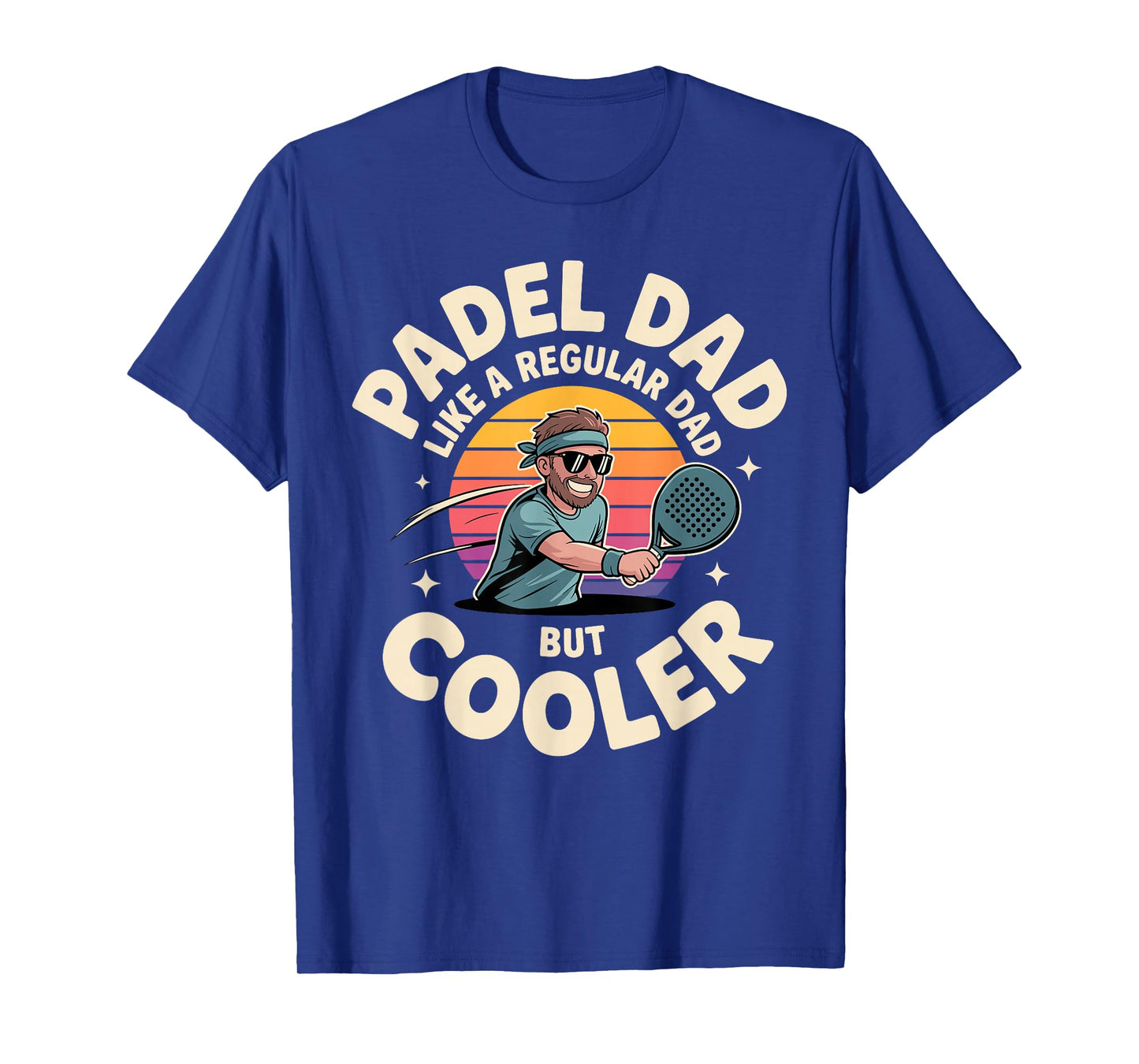 Cool Padel Art for Dad Father Men Padel Lover Padel Player T-Shirt