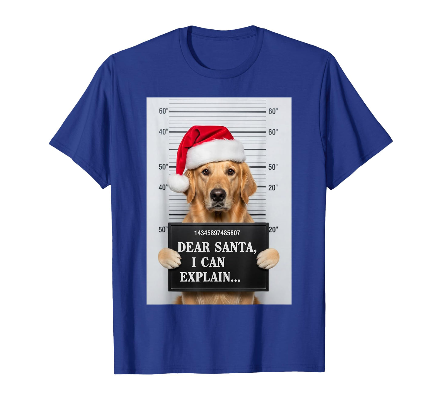 Dear Santa I Can Explain Funny Christmas Dog Labrador Police T-Shirt
