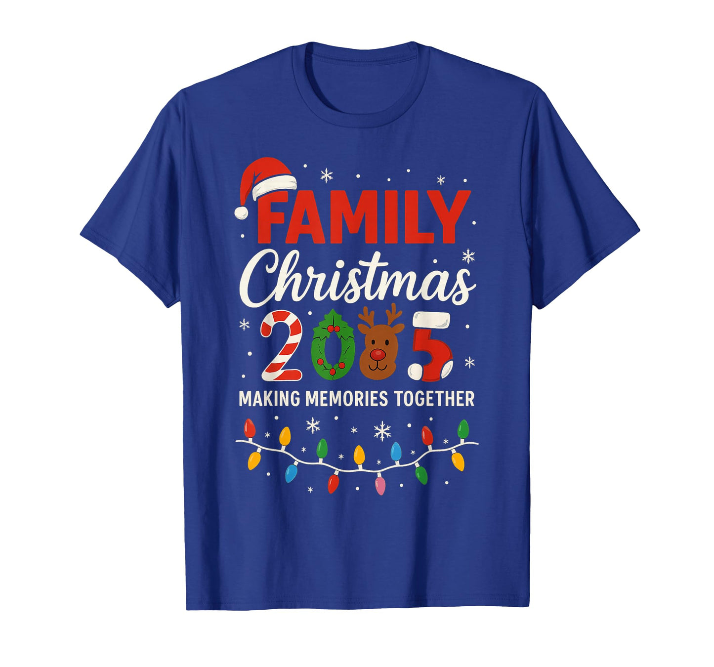 Family Christmas 2025 Matching Group Outfit Xmas Squad Santa T-Shirt