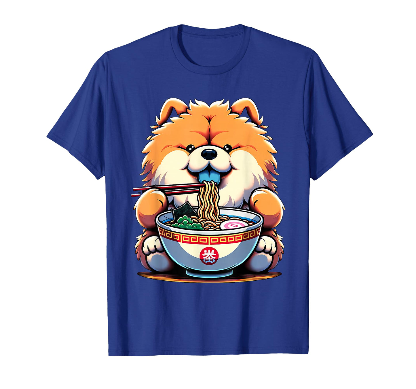 Kawaii Anime Chow Chow Dog Ramen T-Shirt