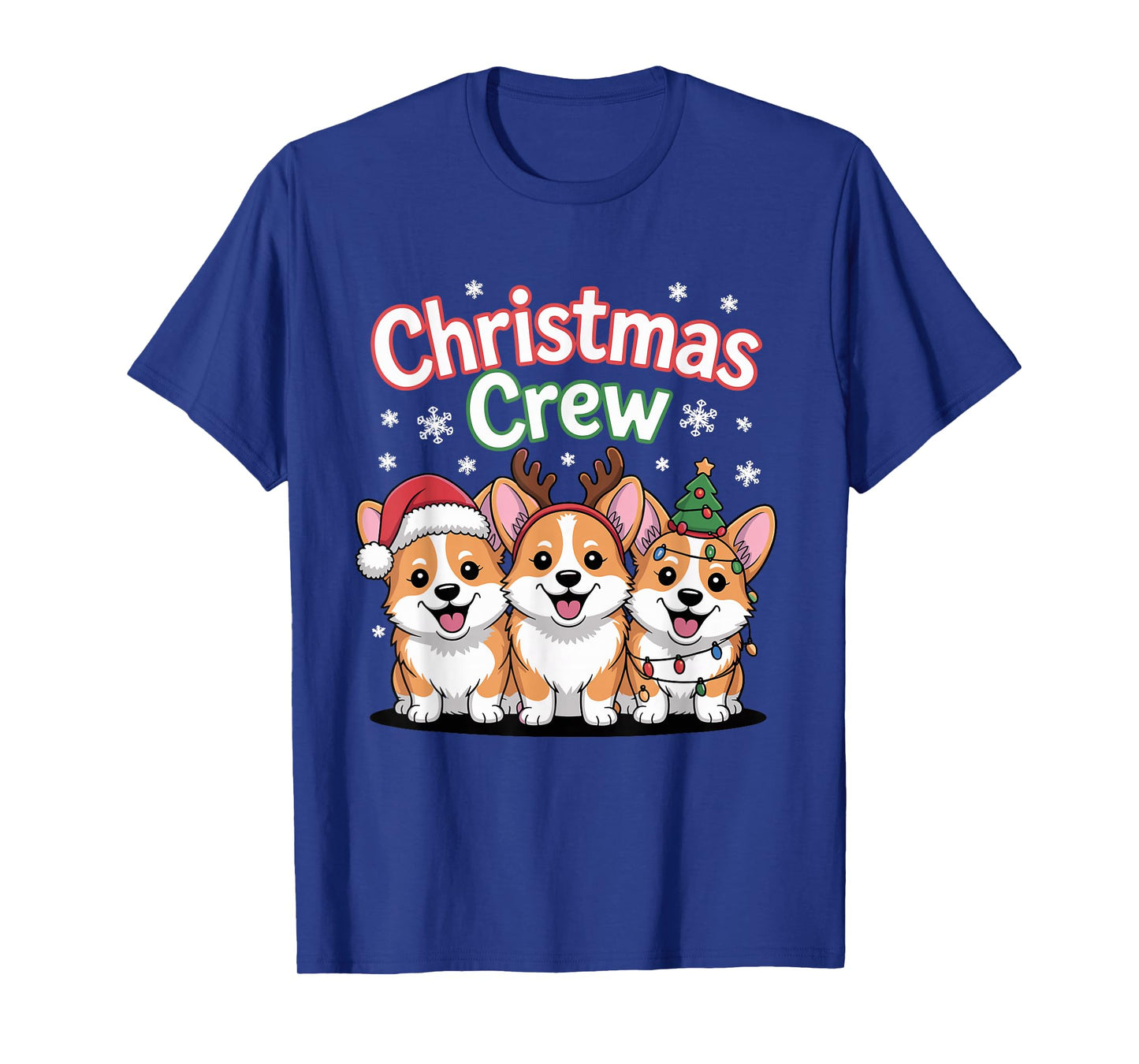 Christmas Crew Xmas Puppy Dog Funny Christmas Welsh Corgi T-Shirt
