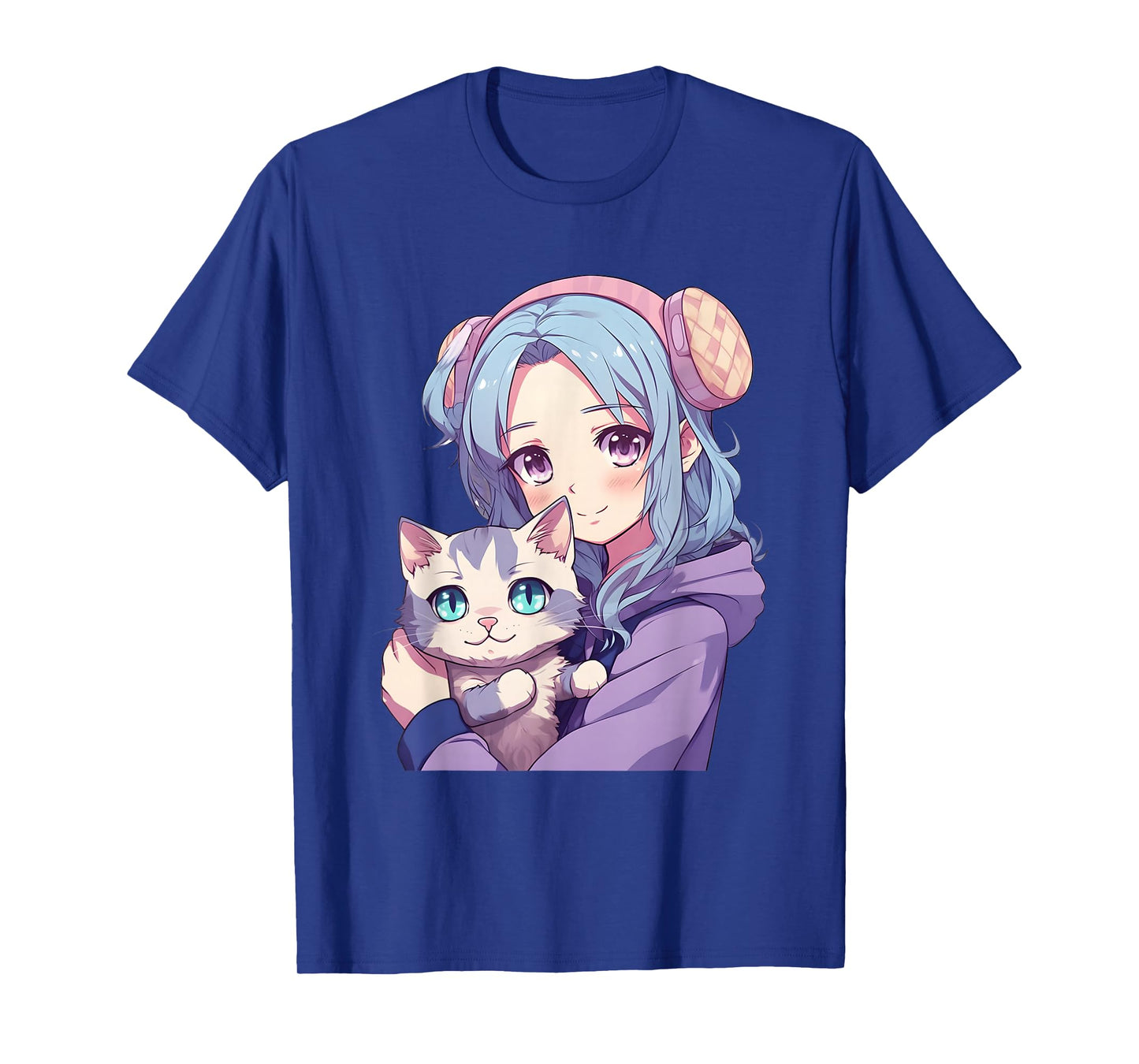 Japanese Kawaii Girl Anime & Cats for Teens Girls T-Shirt