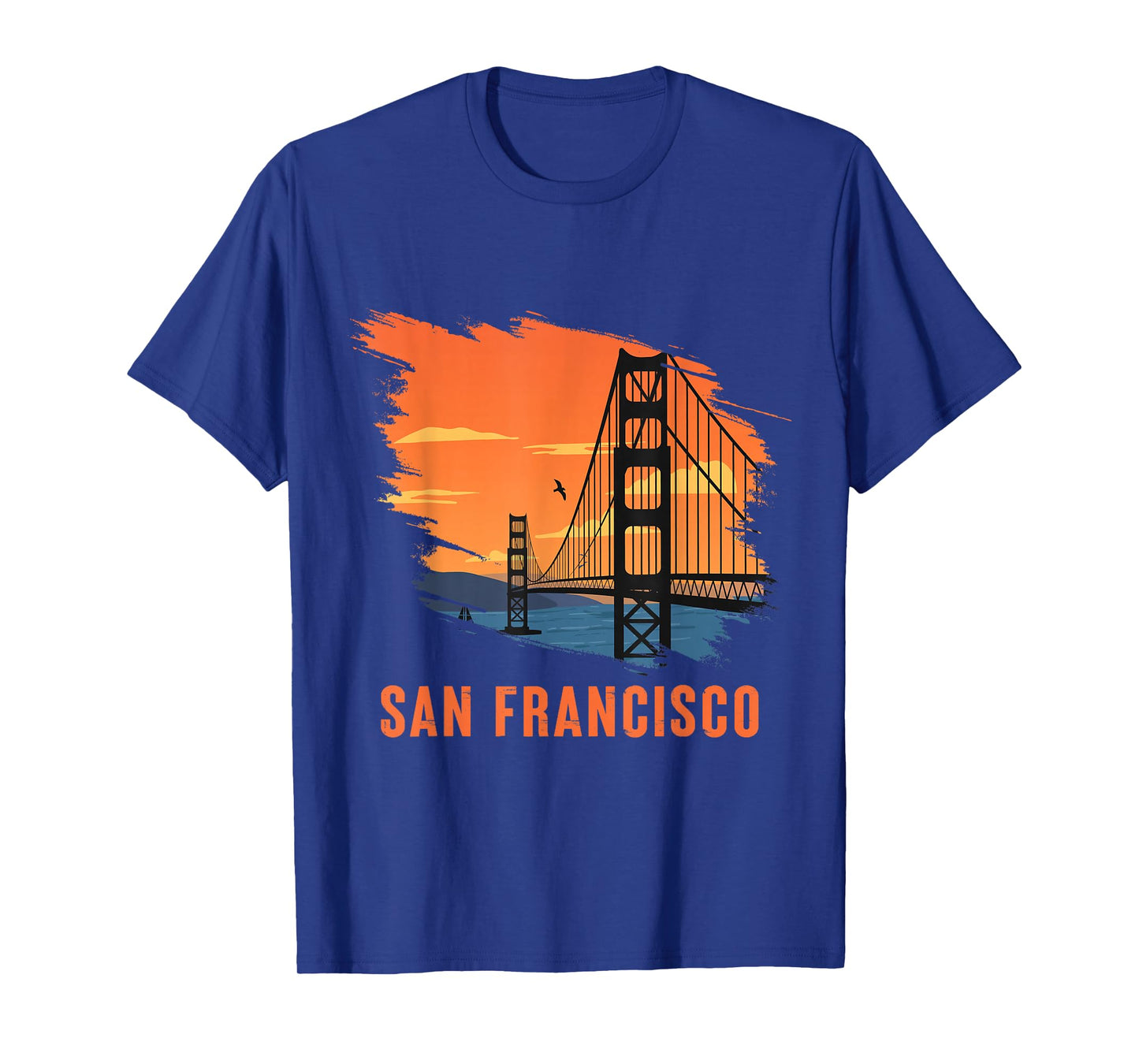 San Francisco Retro Golden Gate Bridge from California T-Shirt