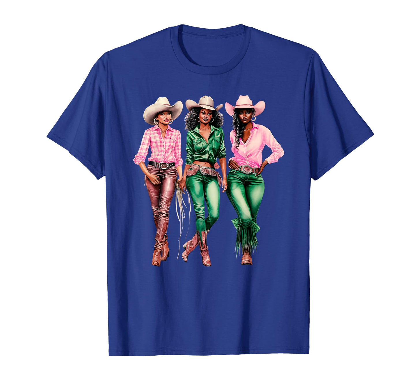 Black Cowgirl Western Rodeo Melanin Black History Texas T-Shirt