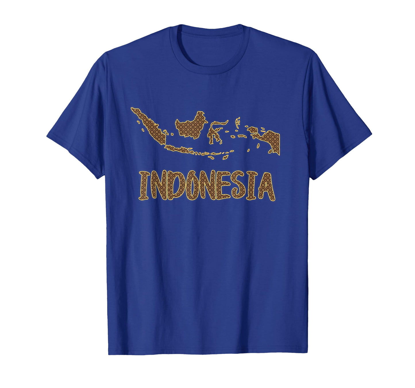 Indonesia Map filled with Traditional Indonesian Batik T-Shirt