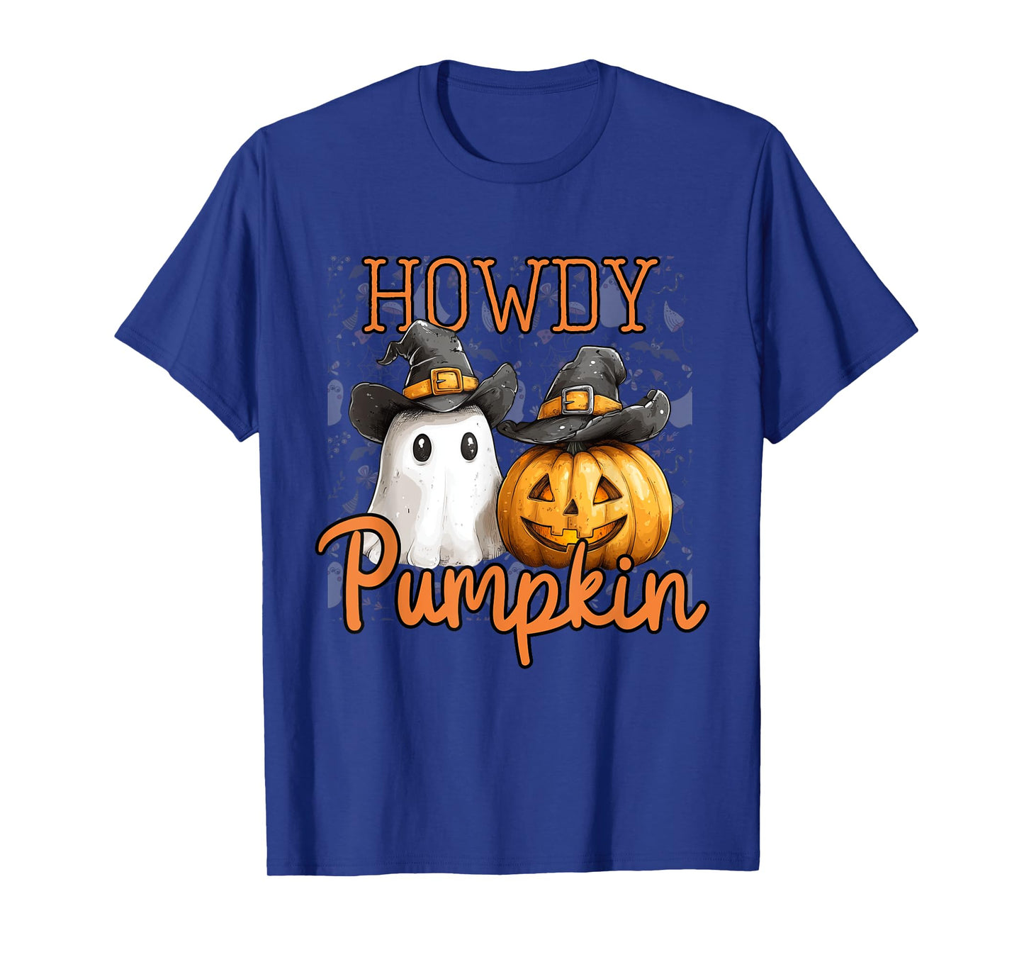 Retro Howdy Pumpkin Cowboys Funny Pumpkin Country Halloween T-Shirt