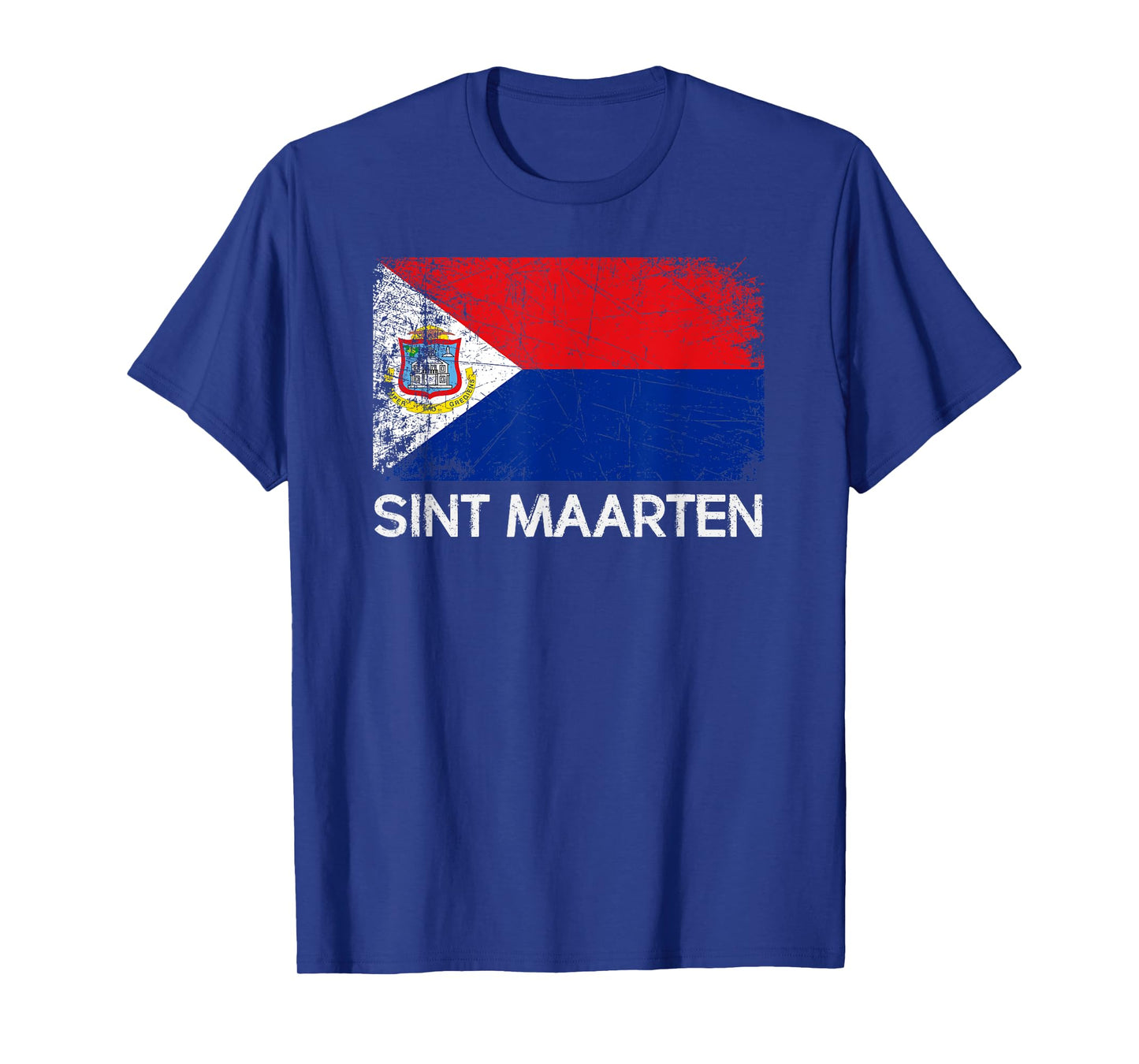 St Maarten Flag T-Shirt | Vintage Made In Sint Maarten Gift T-Shirt