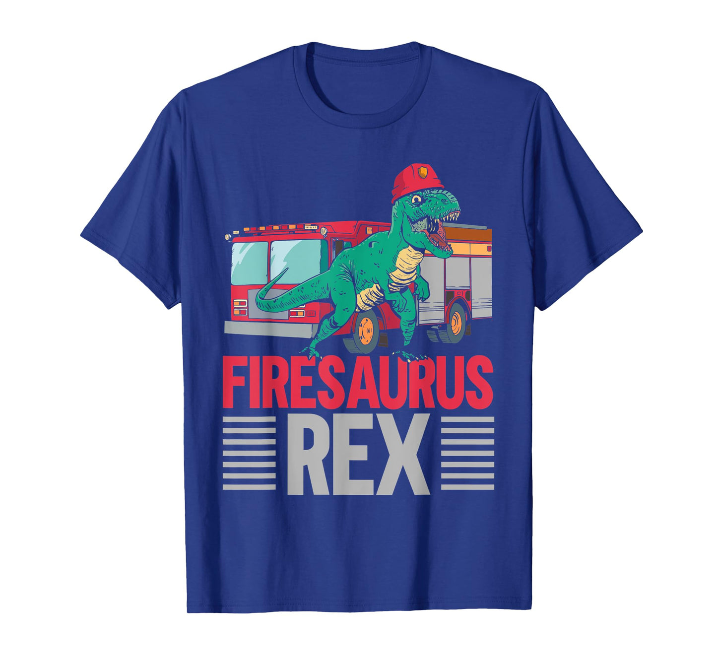 Firesaurus Rex Firefighting Fireman Firefighter Dinosaur T-Shirt
