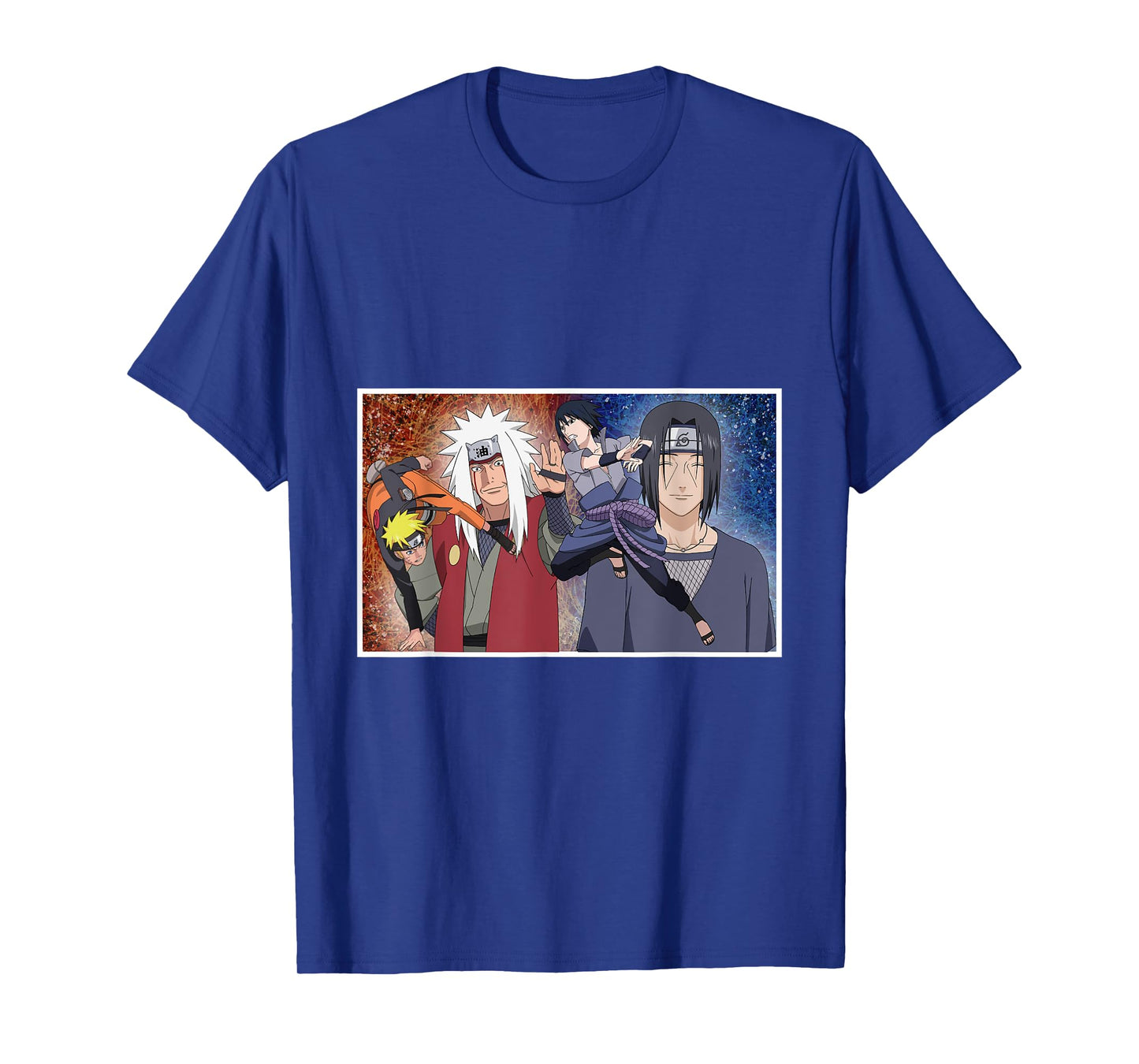 Naruto Shippuden Uzumaki & Sasuke Fighting Jiraiya Itachi T-Shirt