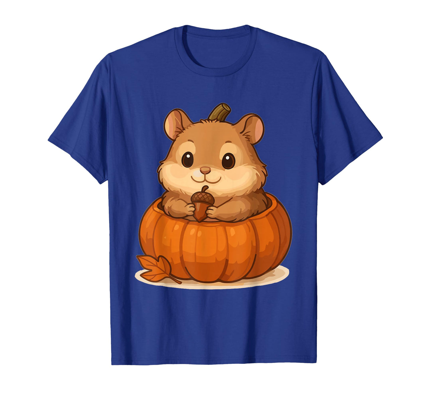 Cute Hamster in Pumpkin – Fall Halloween Design T-Shirt