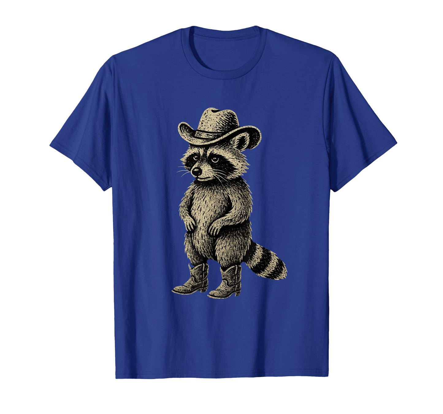 Vintage Raccoon Cowboy Cowgirl Raccoon T-Shirt