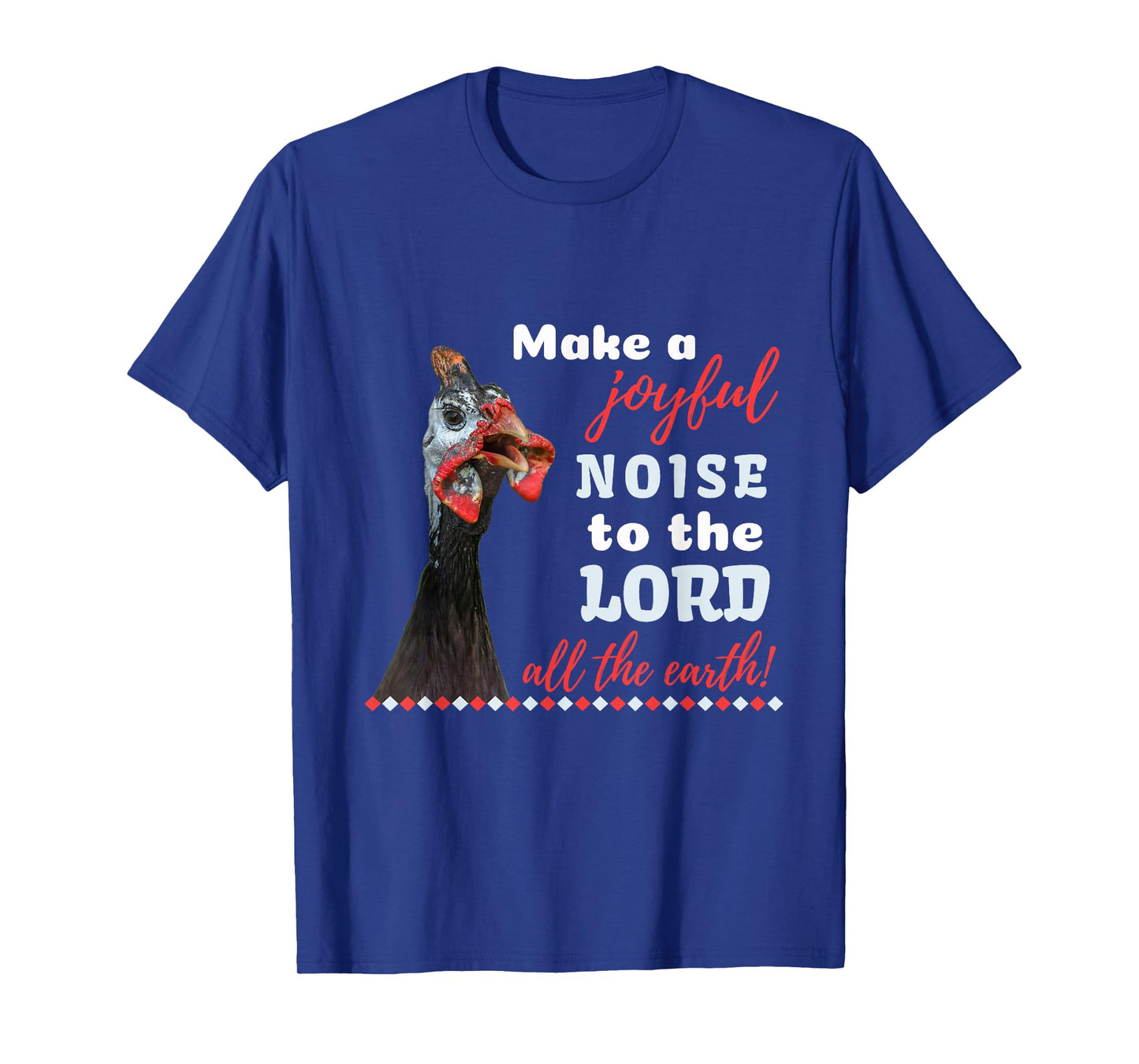 Joyful Noise Guinea Hen Fowl Guineafowl Farm Poultry Womens T-Shirt