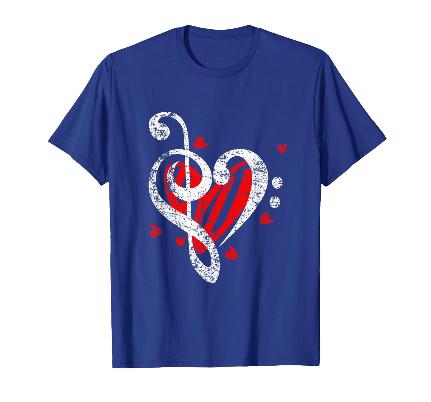 Bass Clef Treble Clef Heart Love Music T-Shirt