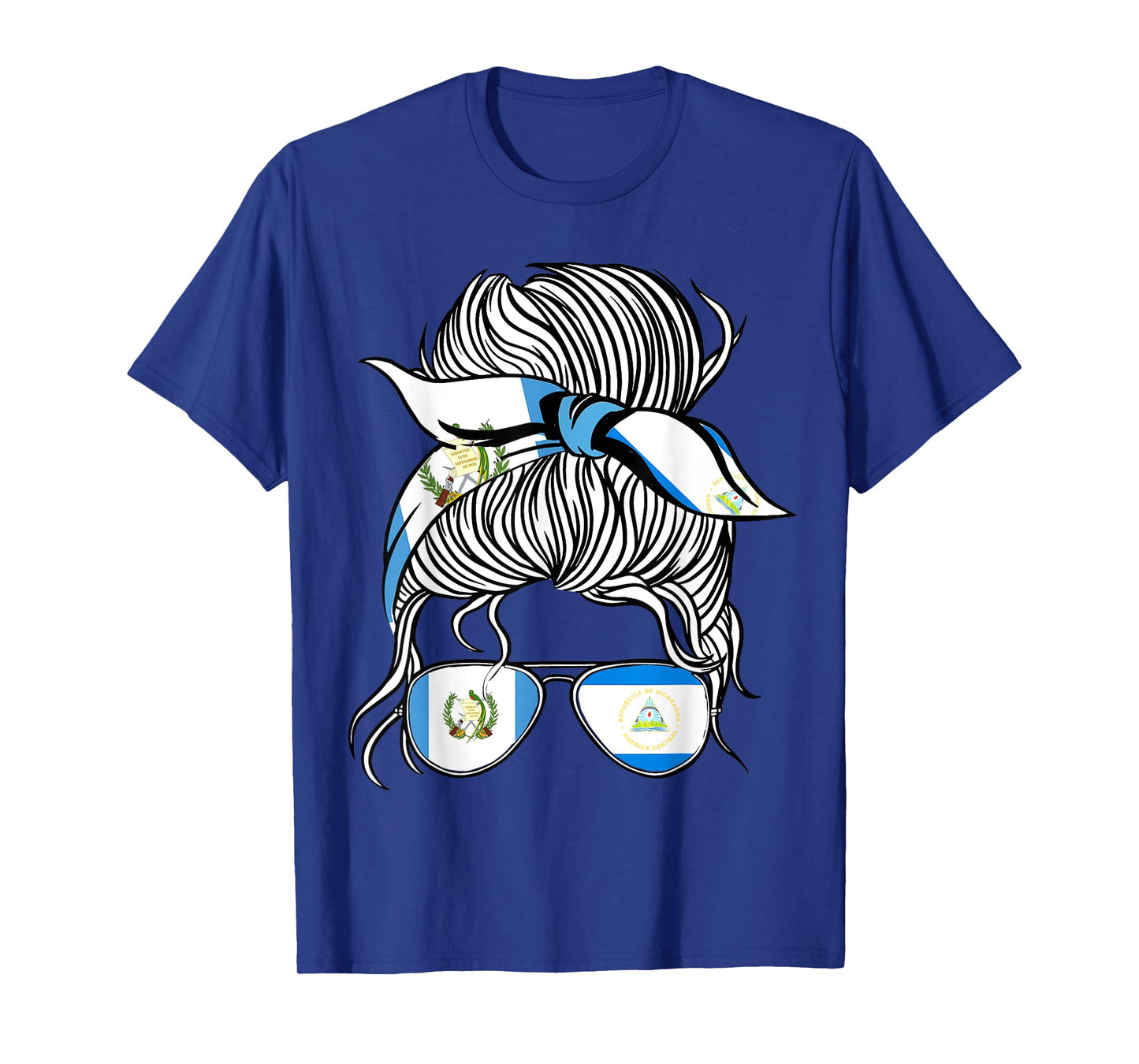 Guatemala Flag Nicaragua Grown Women Girl Country T-Shirt