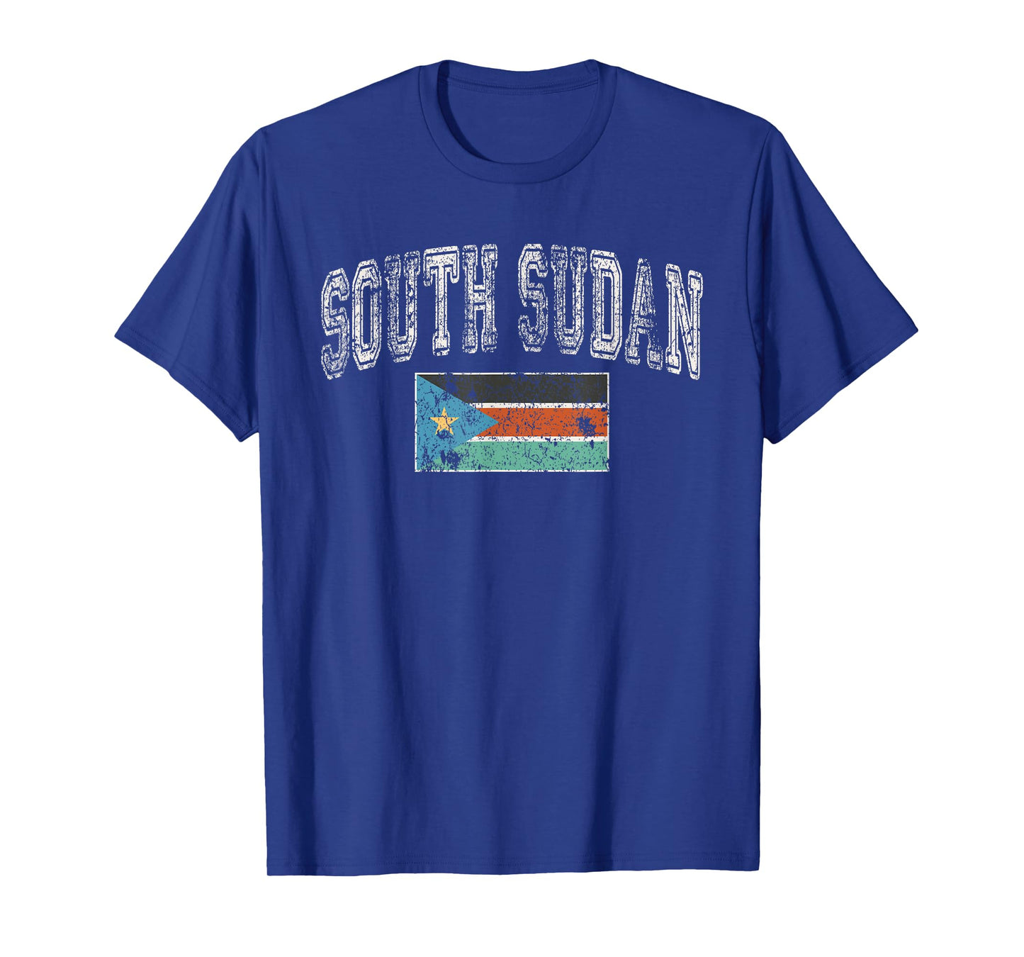 Vintage Retro Faded South Sudan Flag Pride T-Shirt
