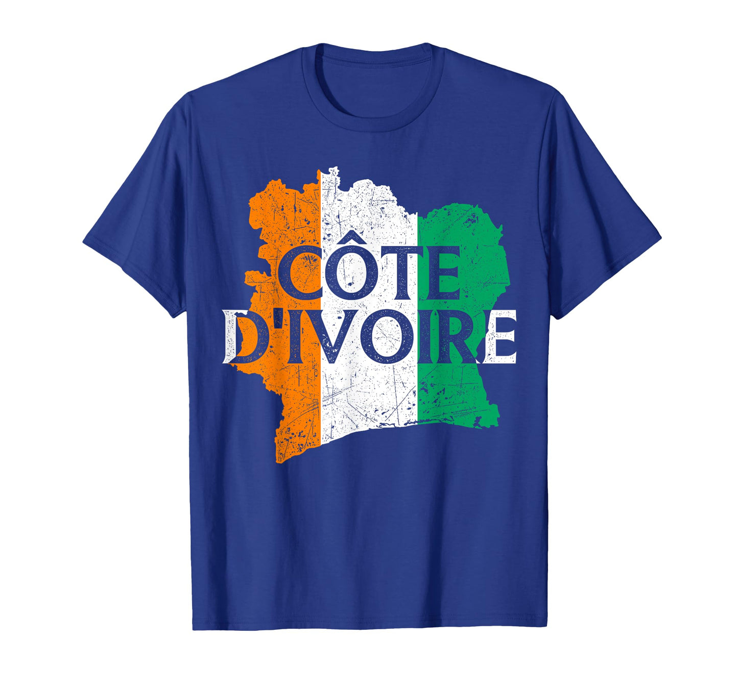 Cote d'Ivoire Country Map Flag Proud Ivorian Patriotic T-Shirt