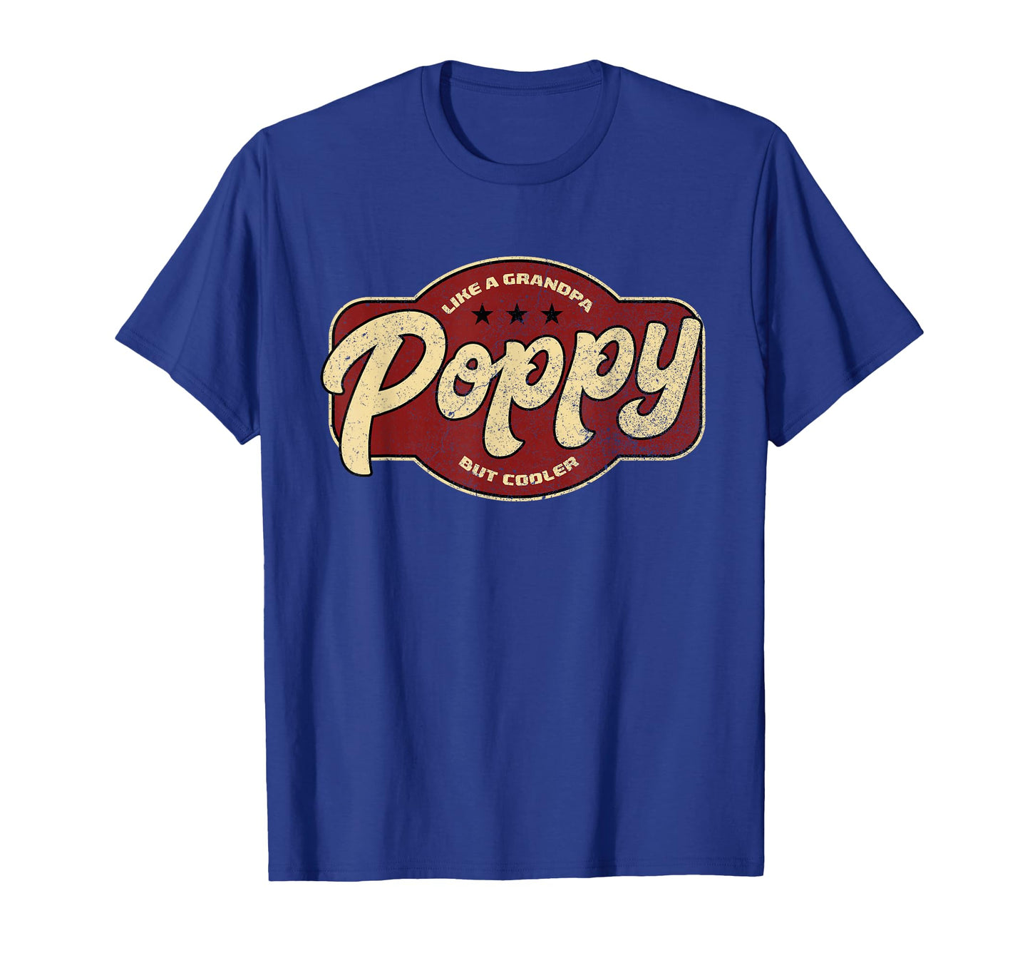 Vintage Poppy Like a Grandpa but Cooler - Poppy Grandpa T-Shirt