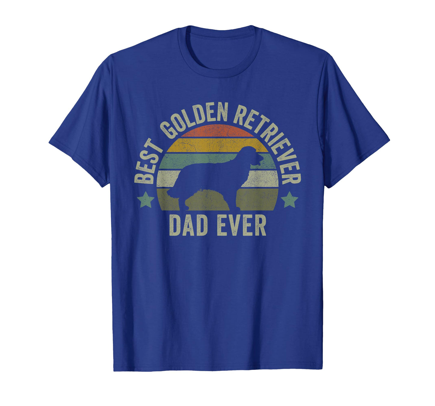 Mens Golden Retriever Dad Dog Shirt, Funny Fathers Day Doggy T-Shirt