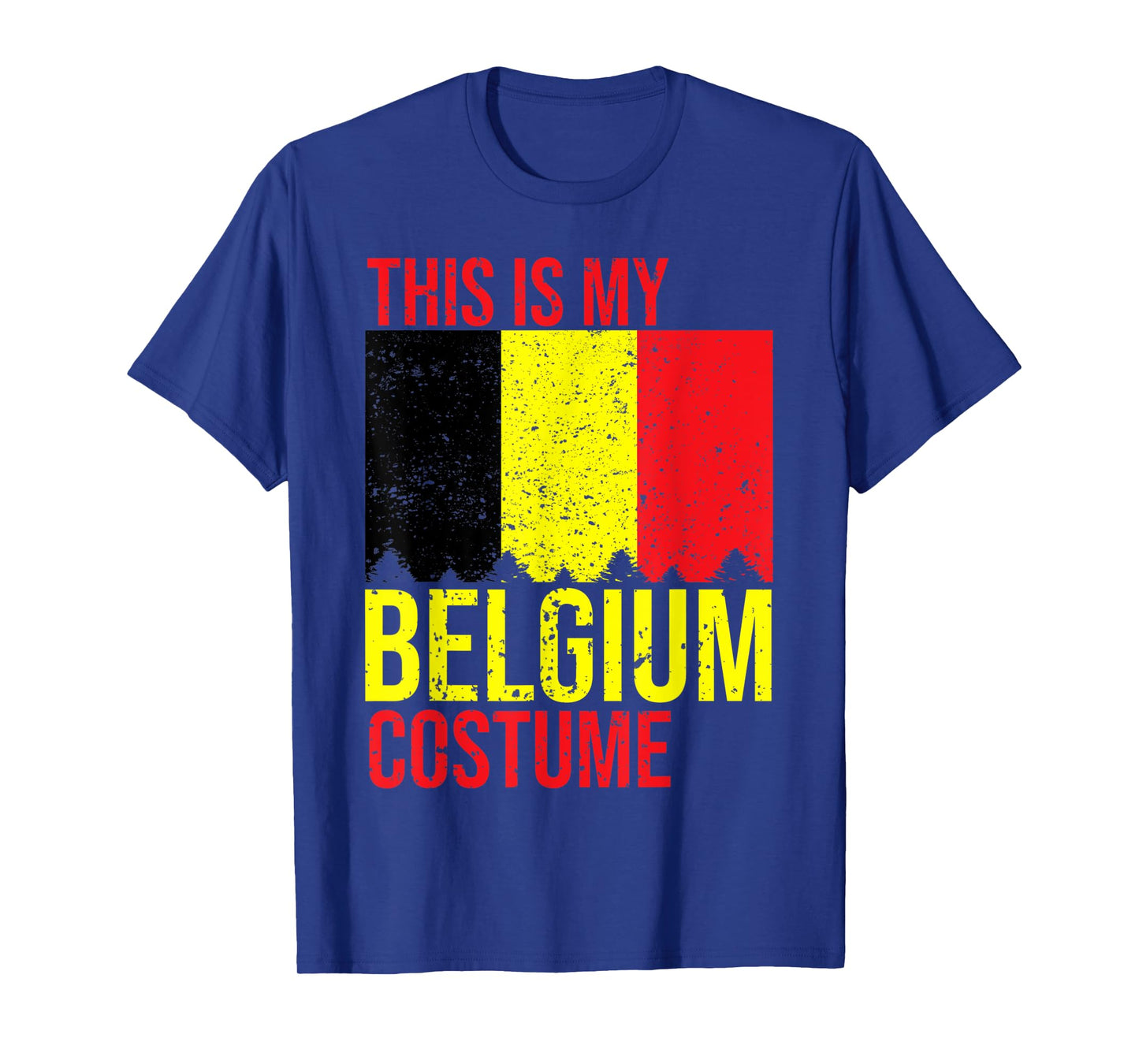 Vintage This Is My Belgium Flag Costume for Halloween T-Shirt