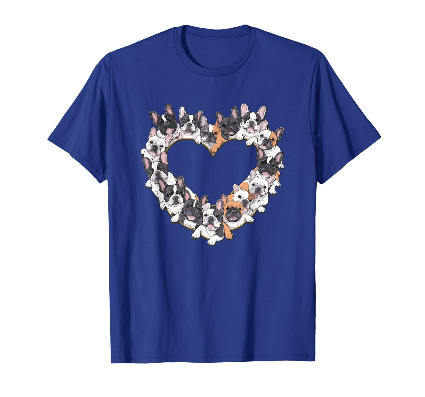 Heart French Bulldog Frenchie Bulldogs T-Shirt