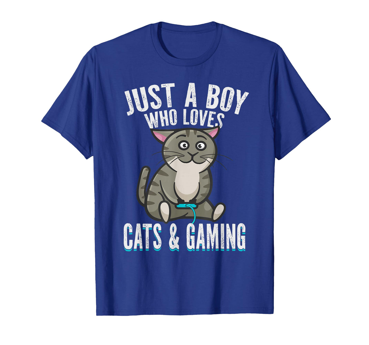 Cat Gaming Toddler Boys Just a Boy Who Loves Cats and Gaming T-Shirt