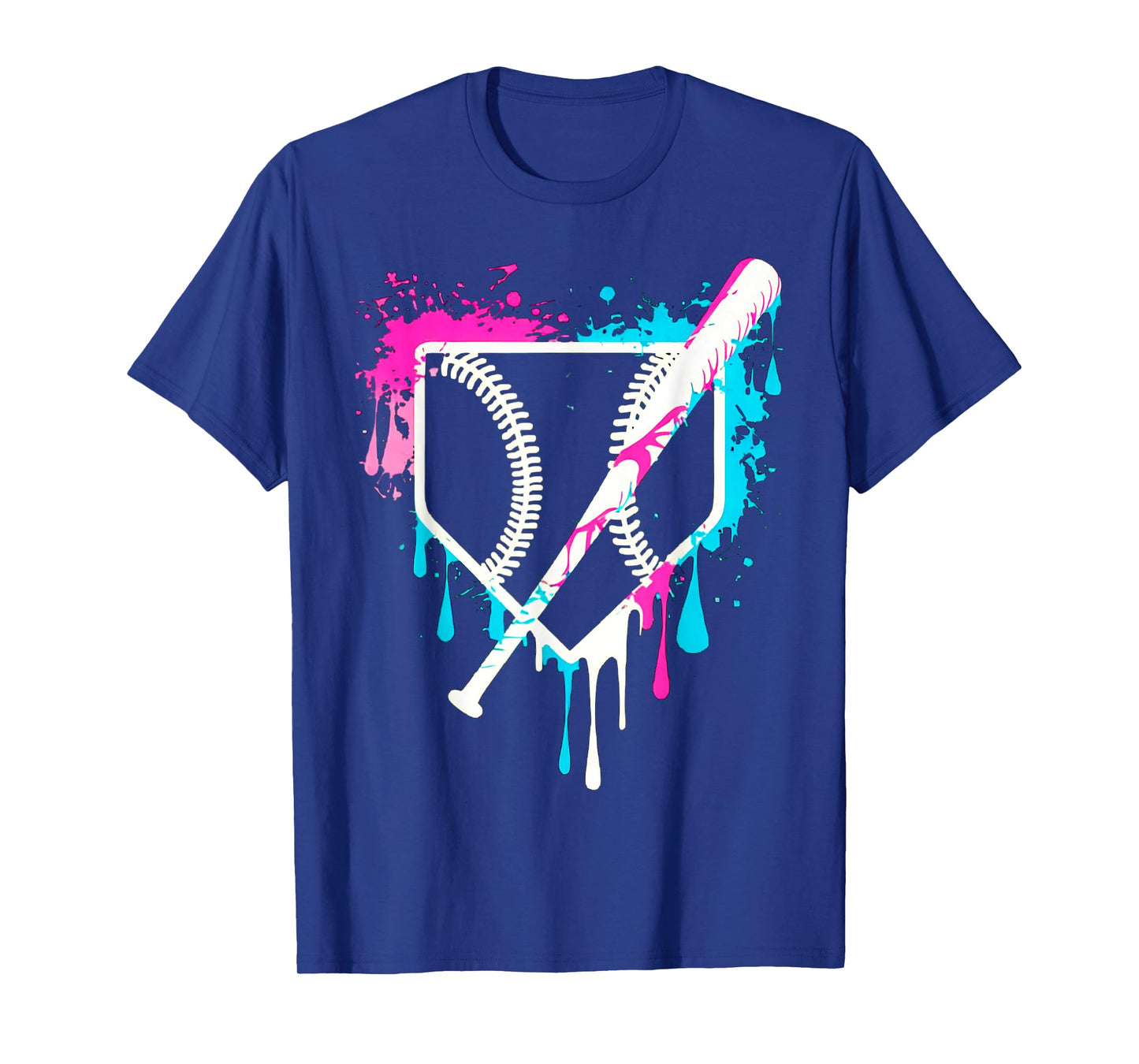 Sport Team Cool Baseball Home Plate Drip With Sprinkles Drip T-Shirt