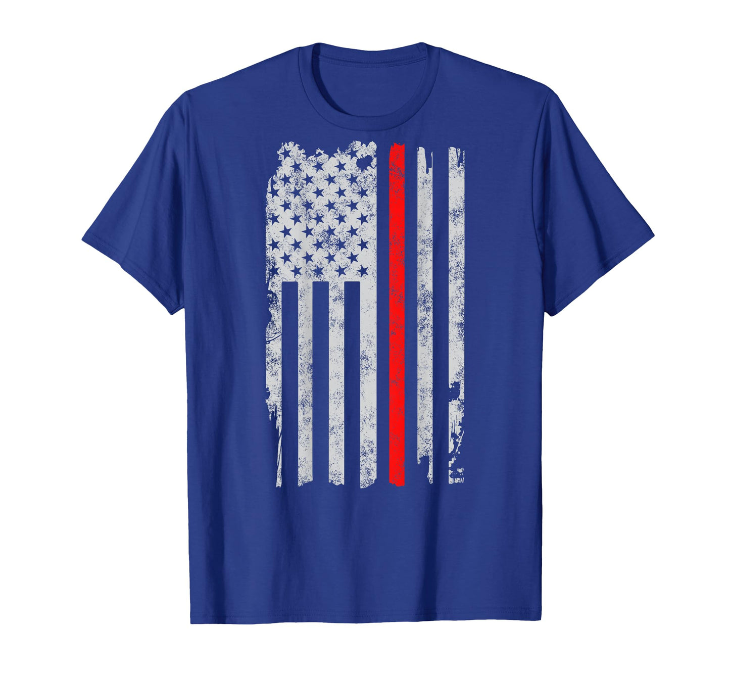 Thin red line American flag Patriot Firefighter gift Fireman T-Shirt