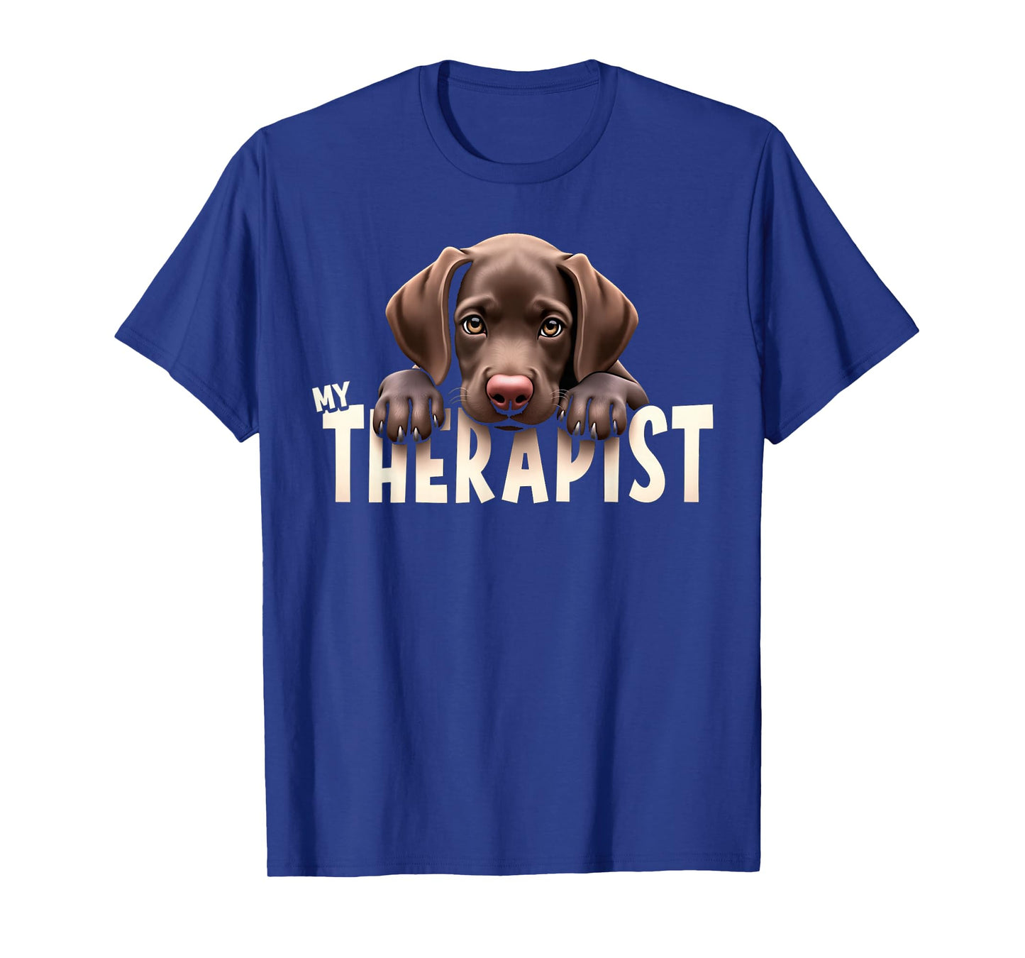 Funny GSP Puppy My Therapist German Shorthaired Pointer Dog T-Shirt
