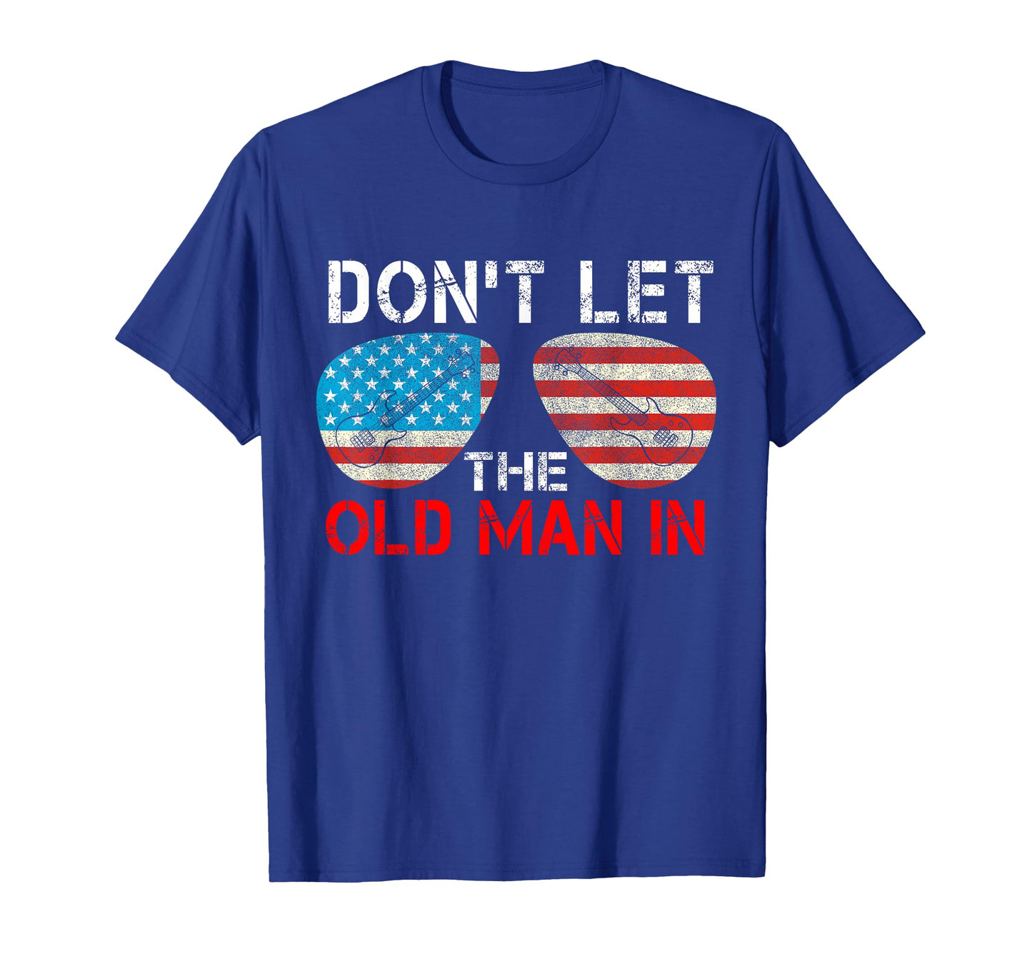 Retro Don't let the old man in Vintage American flag T-Shirt