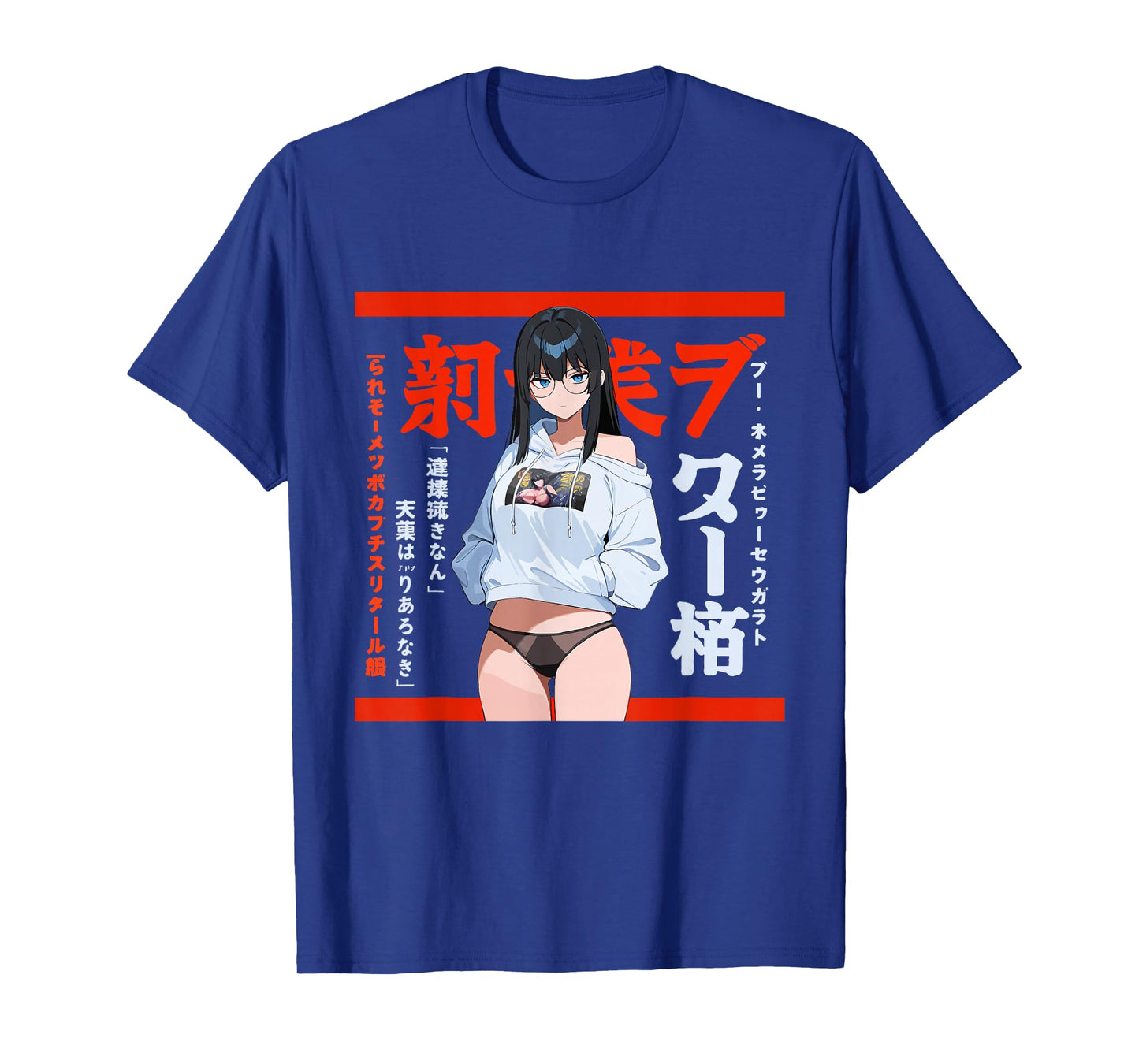 Waifu Sexy Anime Girl Model Cover Page Japanese Style T-Shirt