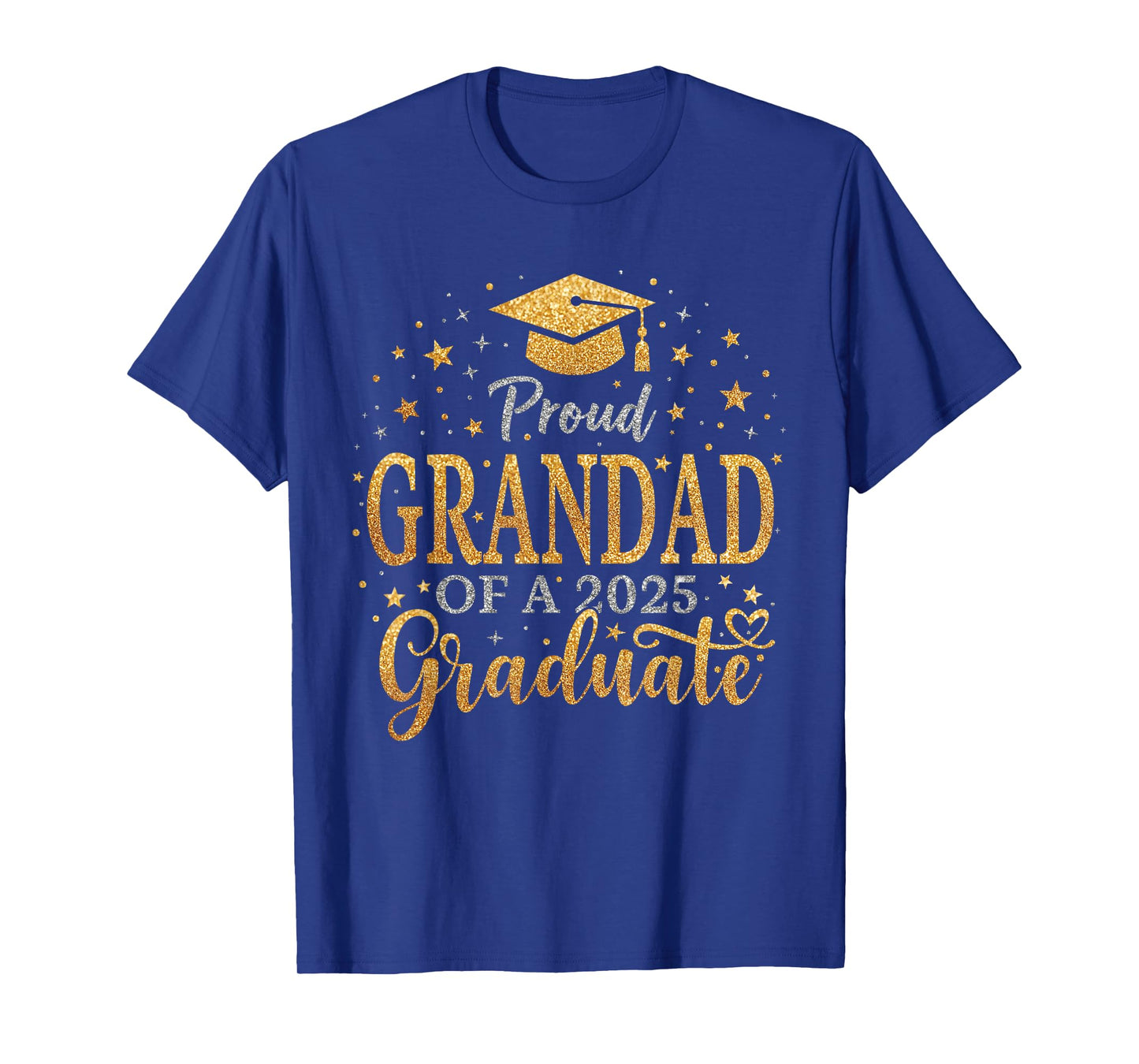 Funny Senior Proud Grandad of a Class of 2025 Graduate T-Shirt