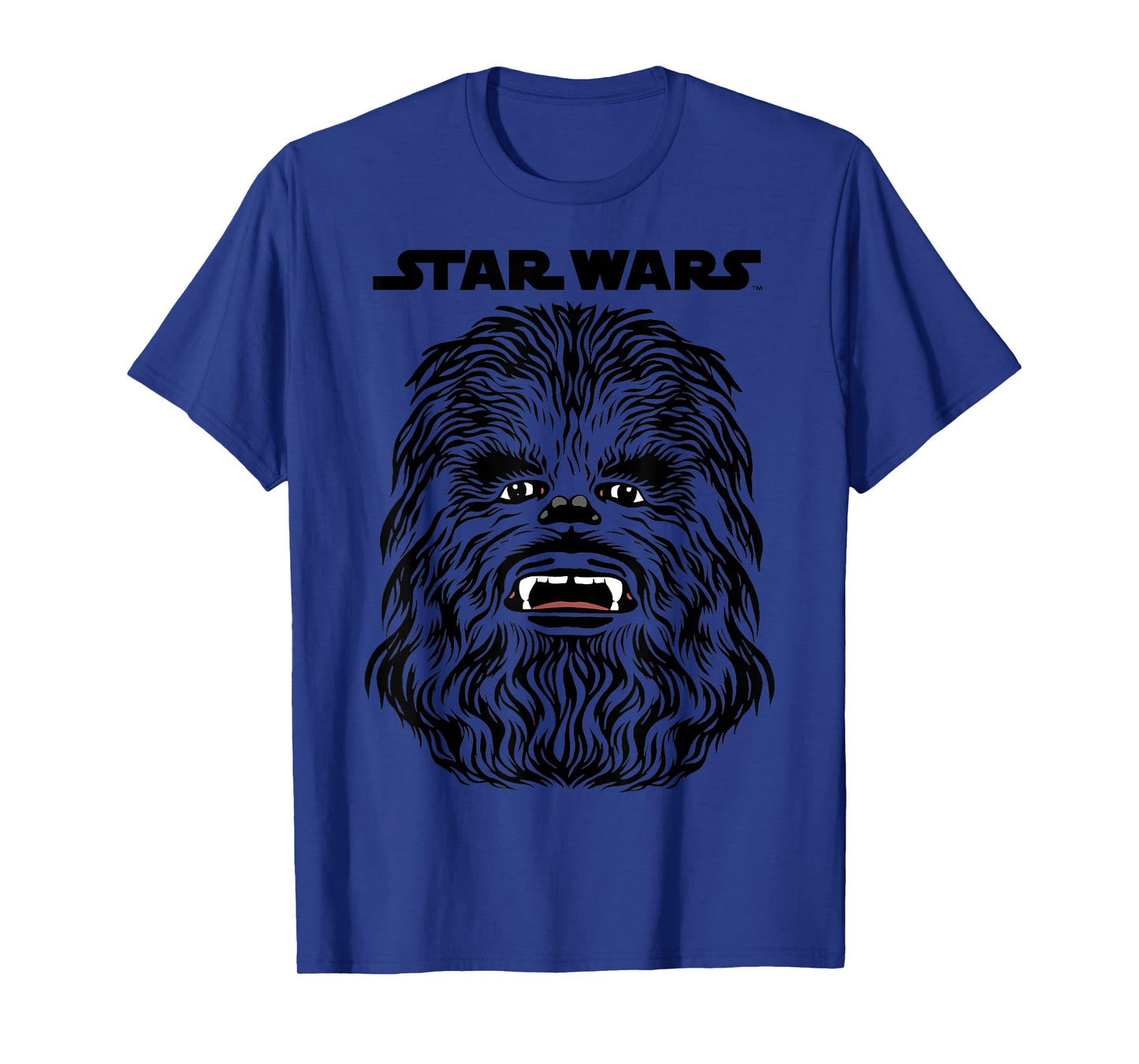 Star Wars Chewbacca Title Logo Big Face Costume Halloween T-Shirt