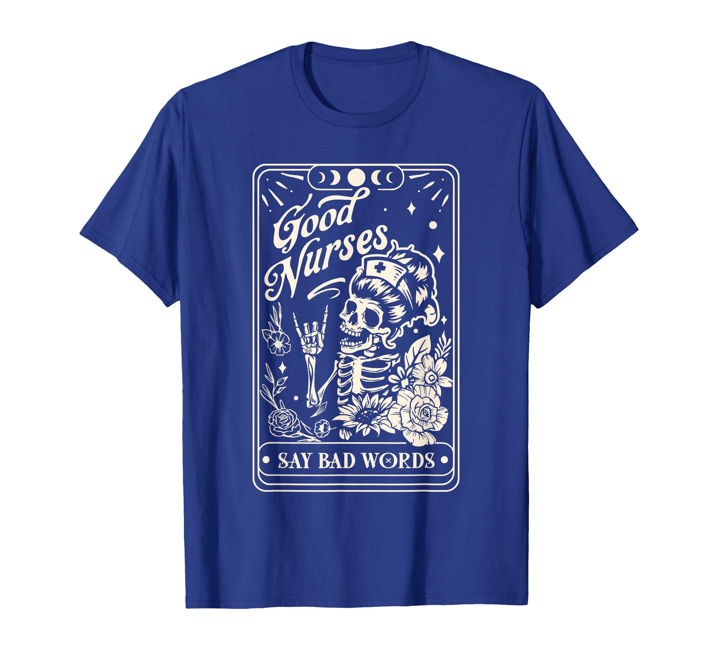 Registered Nurse Tarot Card Skeleton RN LPN Nursing Doctor T-Shirt