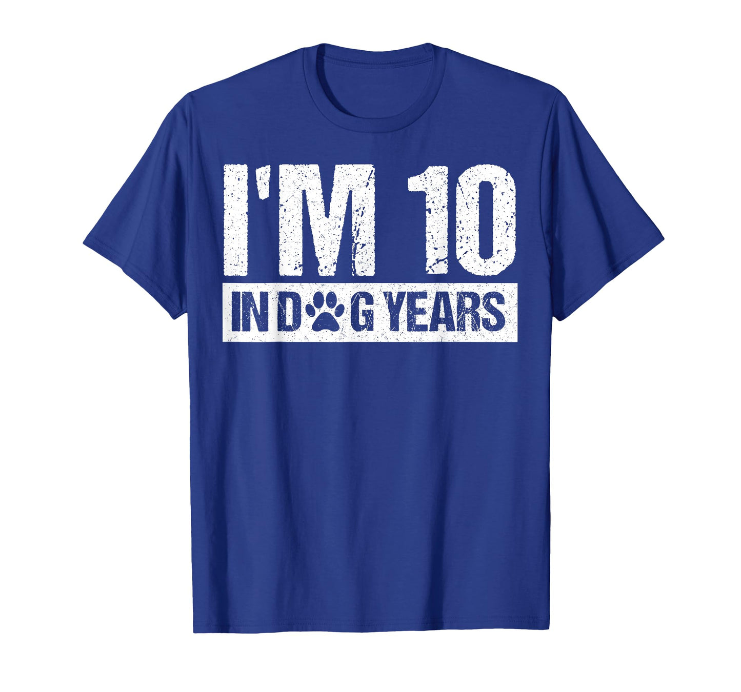 Funny 70th Birthday I'm 10 in Dog Years 70 Year Old Men T-Shirt