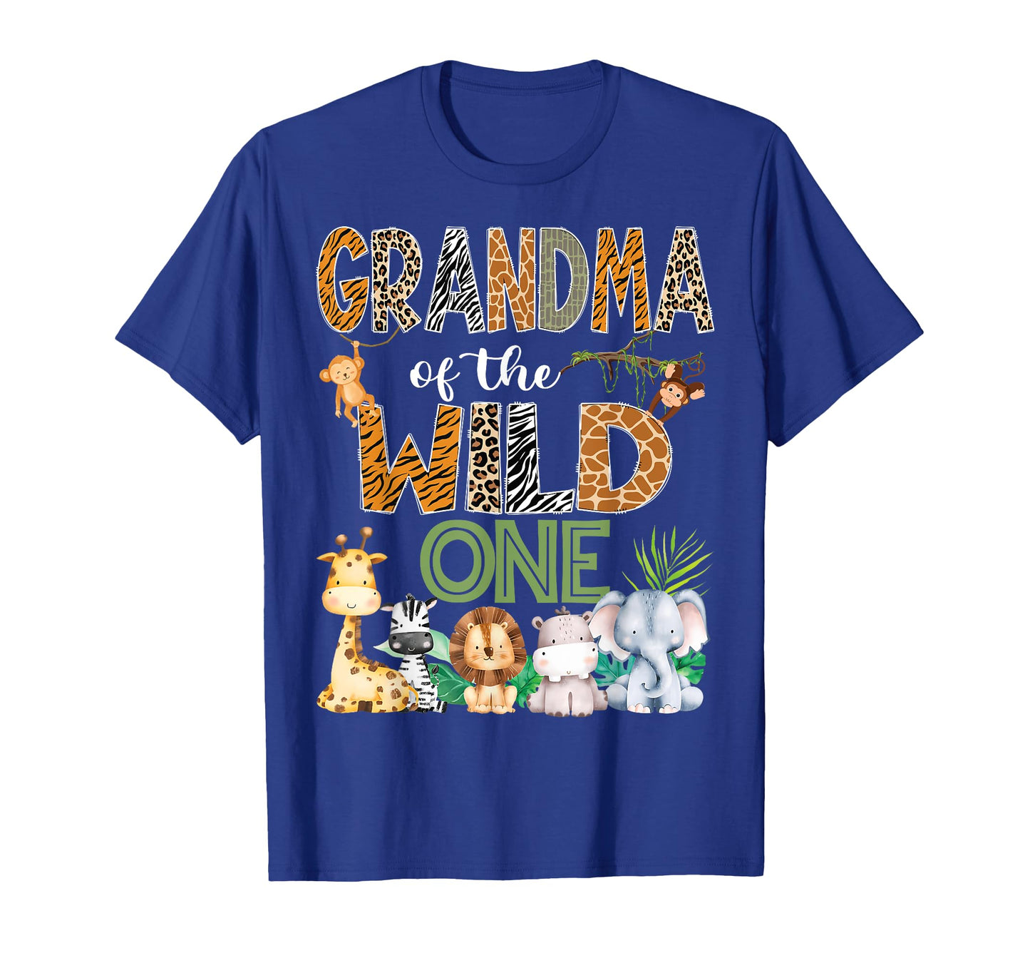Grandma Of The Wild One 1St Birthday Safari Zoo Jungle T-Shirt