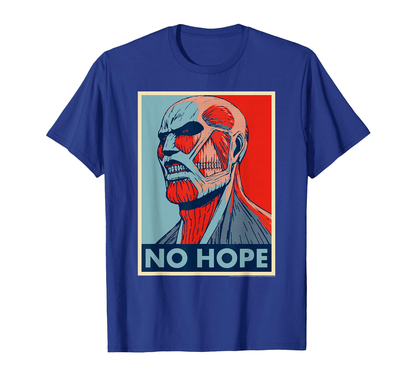 Attack on Titan Colossus Titan No Hope Poster Art Anime T-Shirt