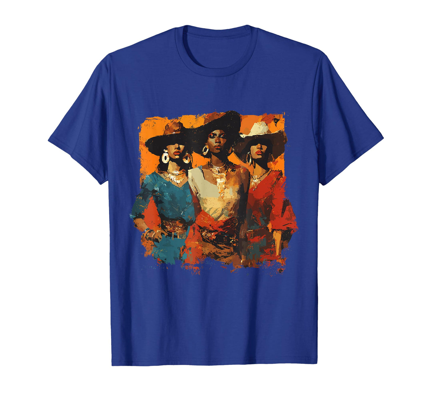 Vintage Black African American Cowgirl Western Country Rodeo T-Shirt
