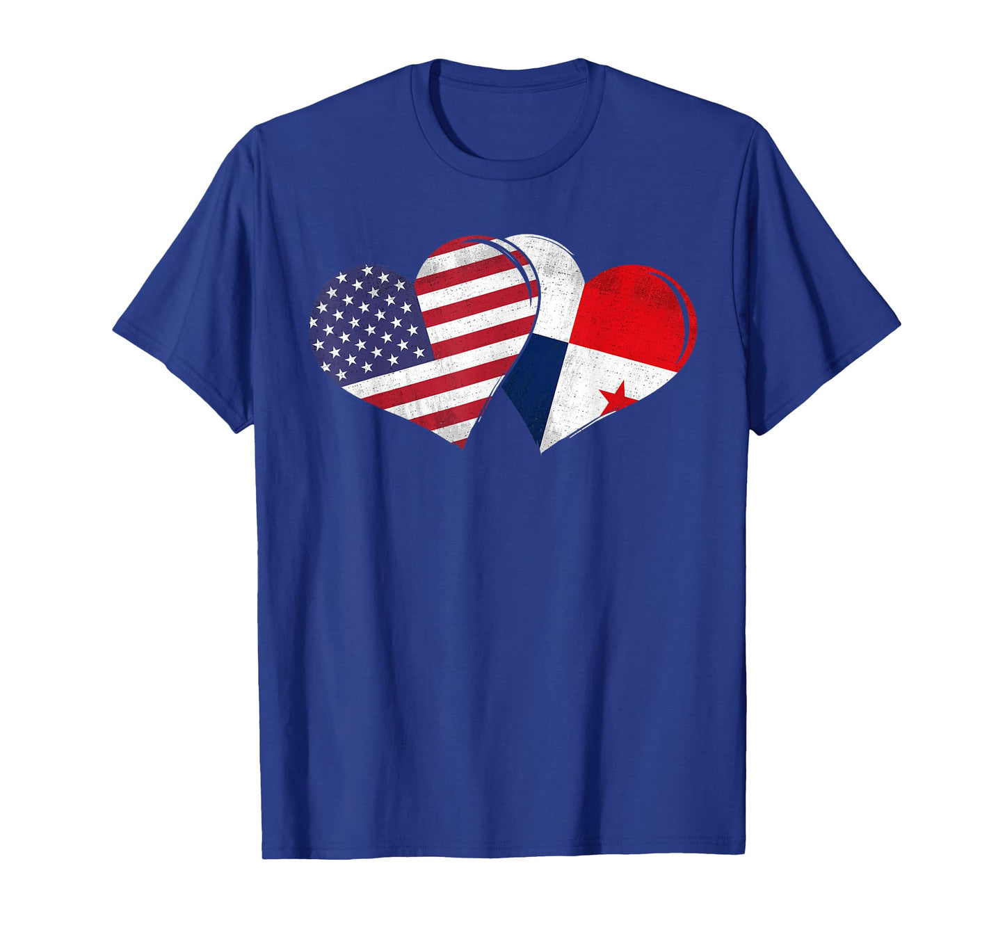 Vintage Panama - American Flag Heart For Panamanian T-Shirt