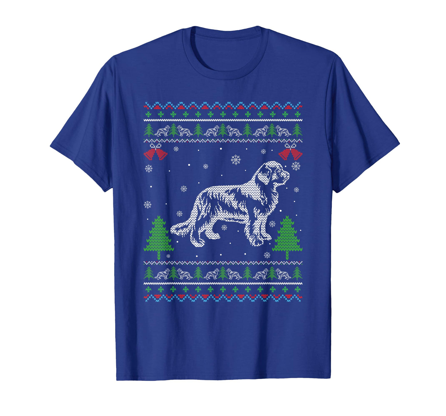 Ugly Xmas Design Newfoundland Dog Ugly Christmas Sweater T-Shirt for Men Women Kids