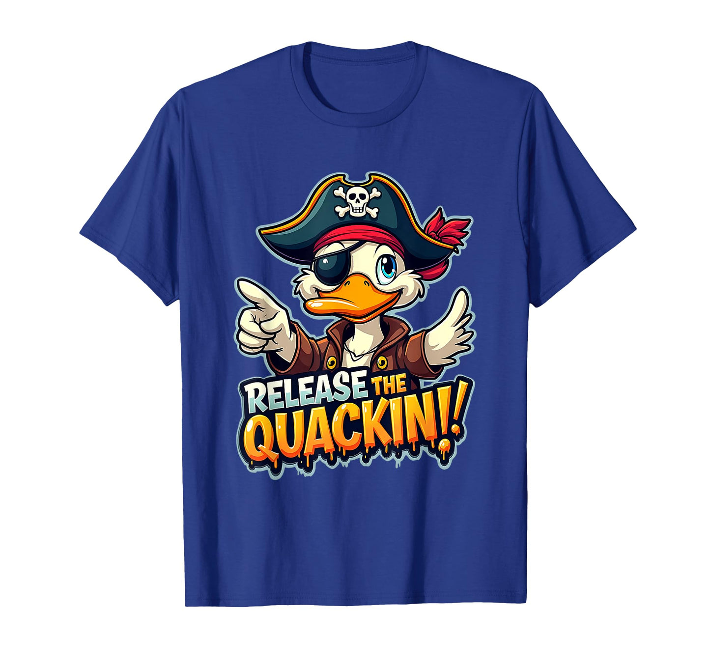Funny Release Quackin Rubber Ducky Kraken Parody Pirate T-Shirt