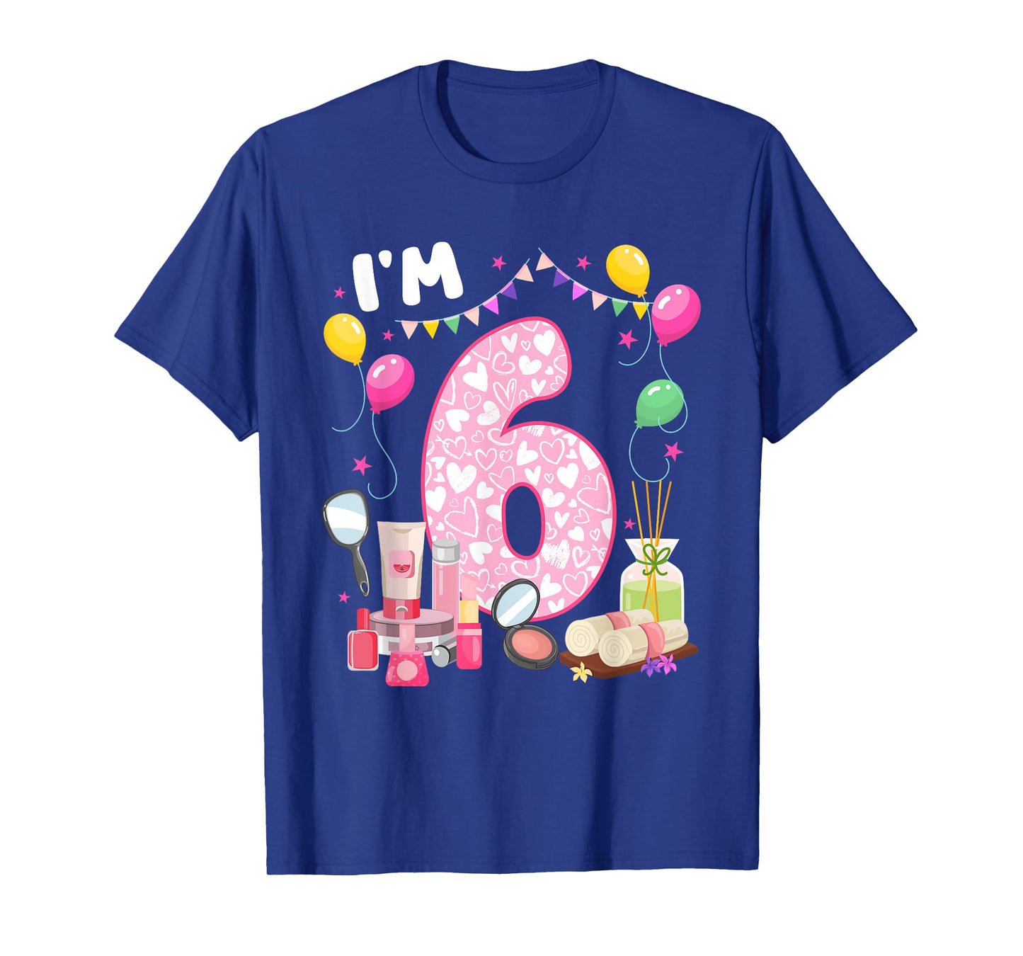 6 Year Old Birthday Spa Lover 6th Spa Themed Party T-Shirt