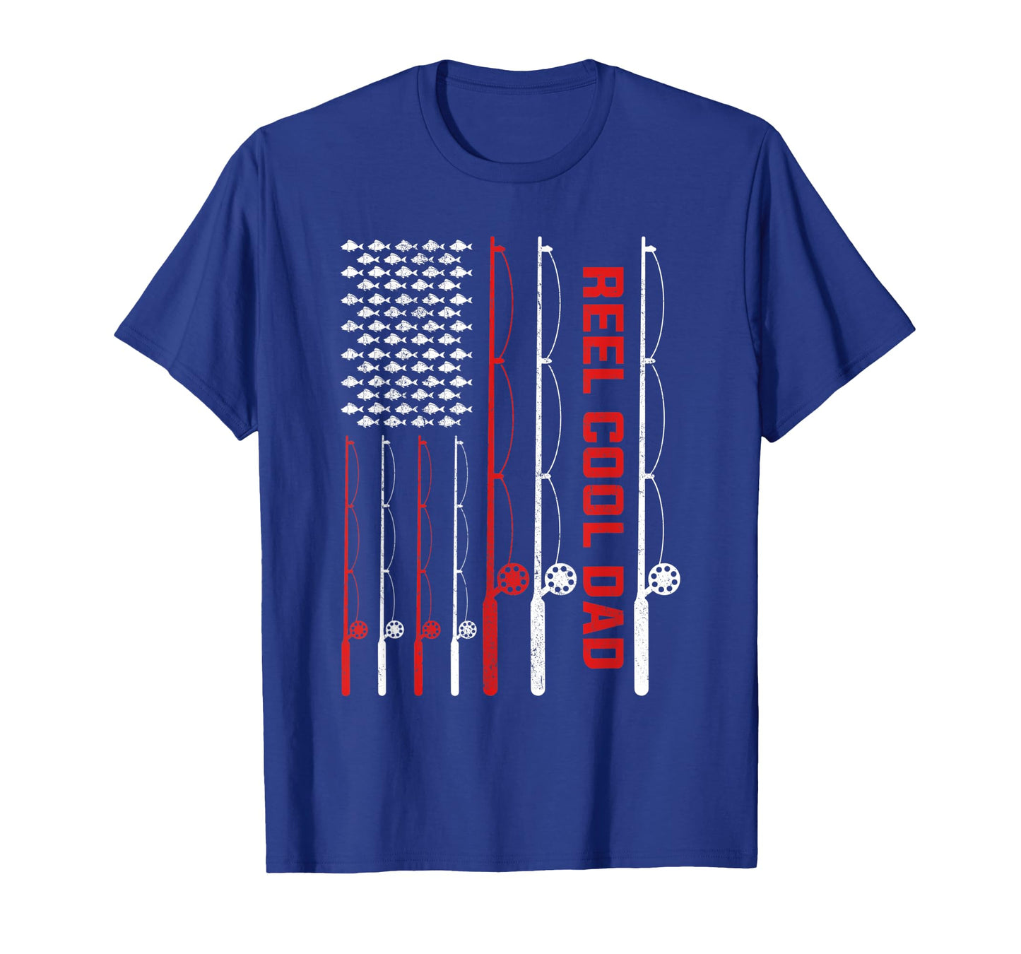 Mens Reel Cool Dad Fathers Day Fishing T-Shirt